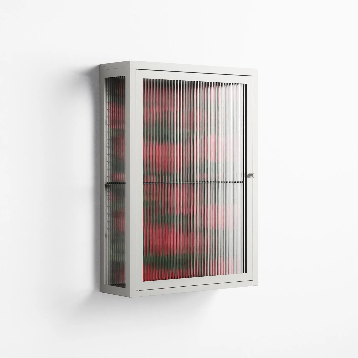 Mormors Rabatt - Wall Cabinet - Nur Rydberg - Chalk - Reeded glass - Image 4