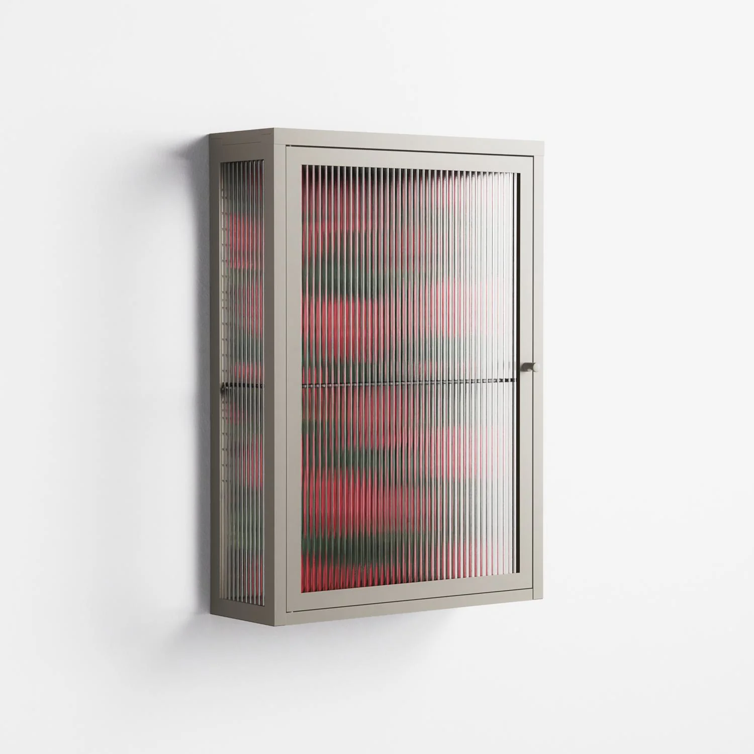 Mormors Rabatt - Wall Cabinet - Nur Rydberg - Pebble - Reeded glass - Image 4