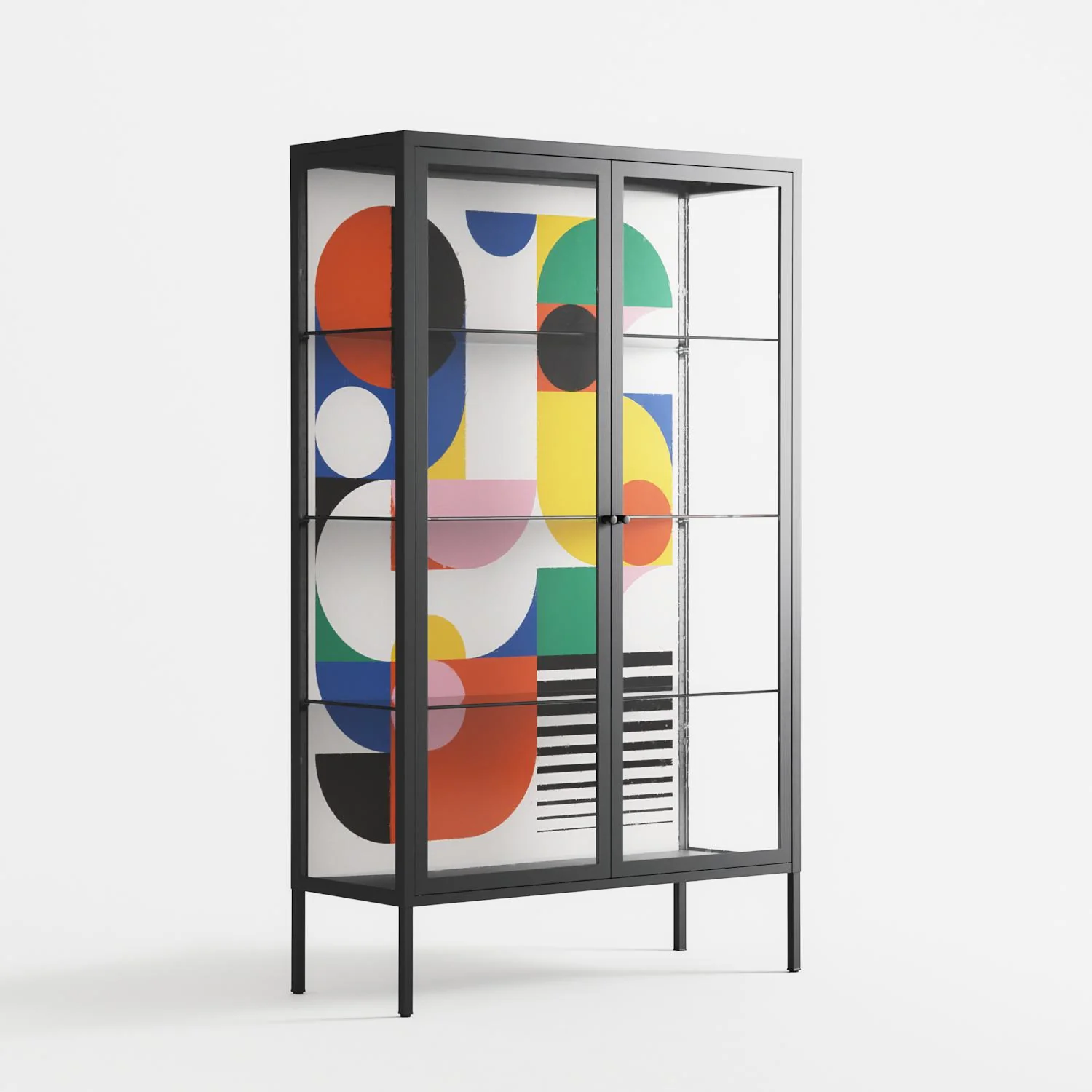 Murano - Cabinet - Vratislav Pecka - Antracite - Clear glass - Image 4