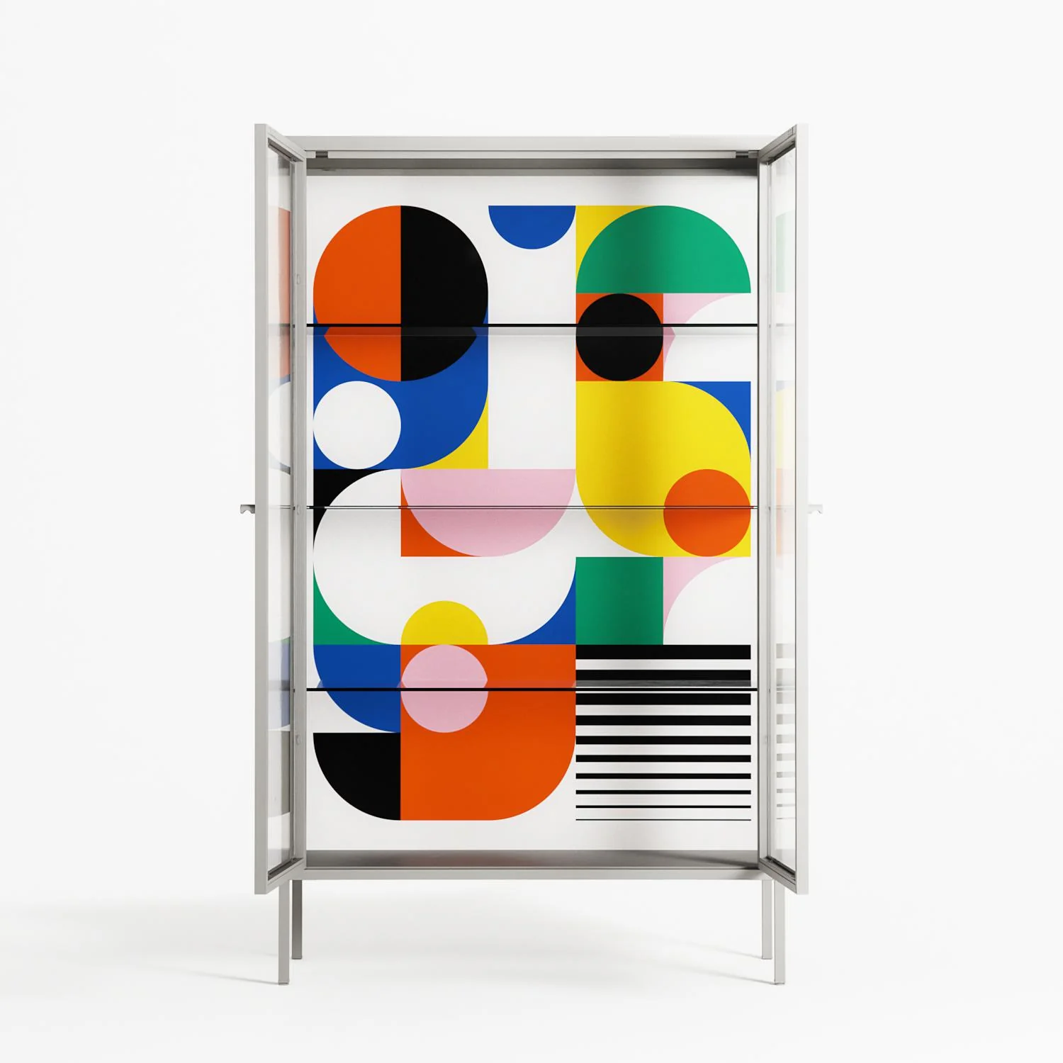 Murano - Cabinet - Vratislav Pecka - Chalk - Clear glass - Image 3