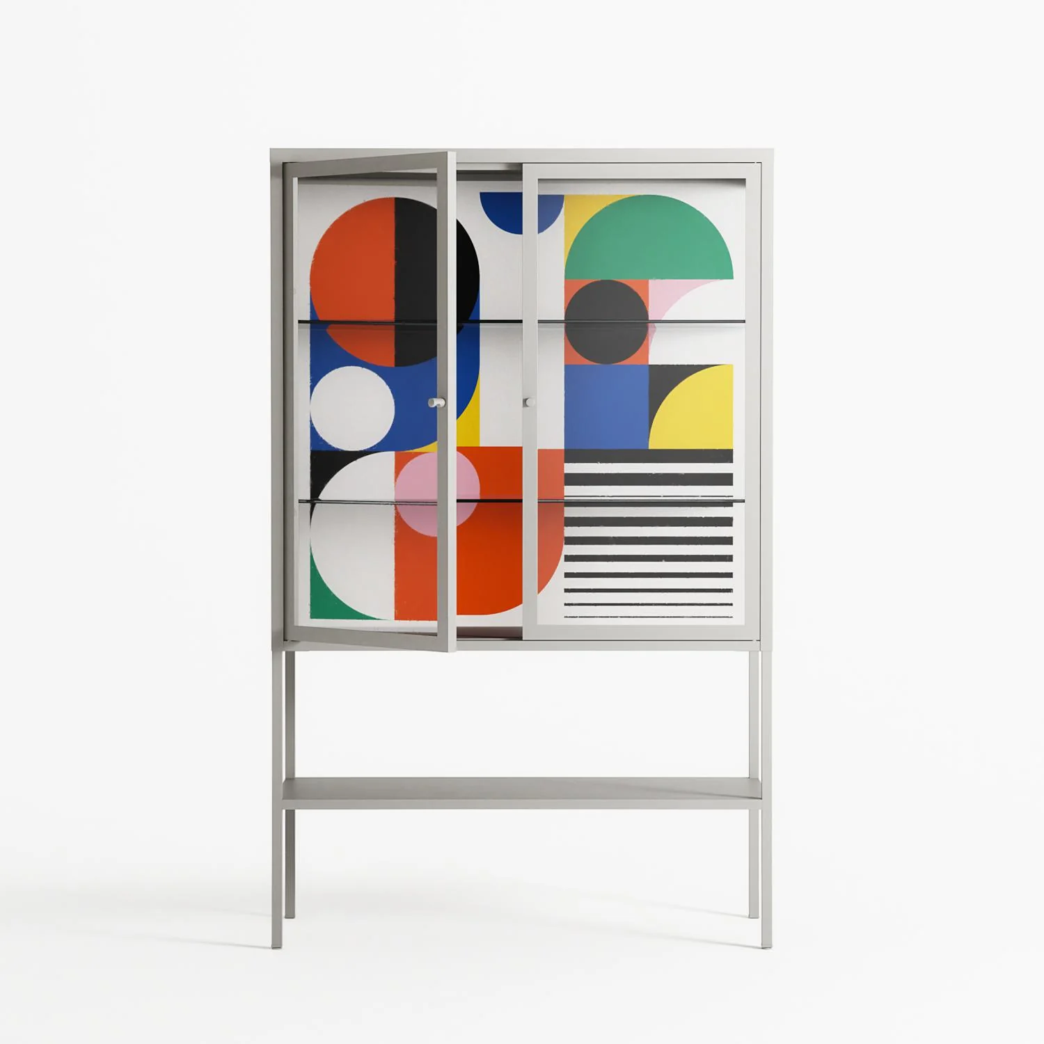 Murano - Loft Cabinet - Vratislav Pecka - Chalk - Clear glass - Image 2