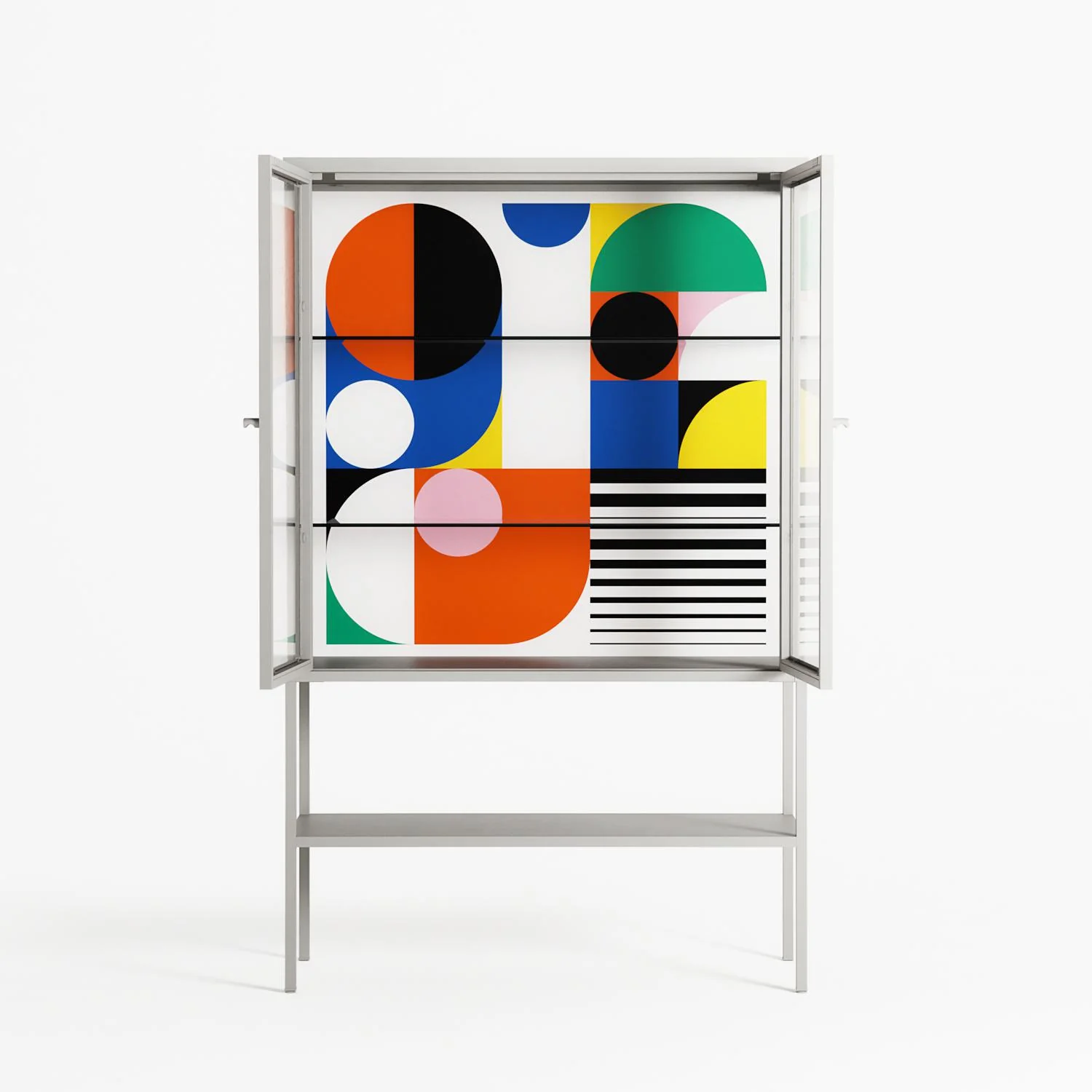 Murano - Loft Cabinet - Vratislav Pecka - Chalk - Clear glass - Image 3