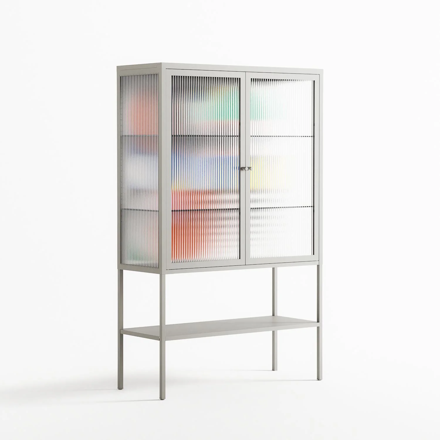Murano - Loft Cabinet - Vratislav Pecka - Chalk - Reeded glass - Image 4