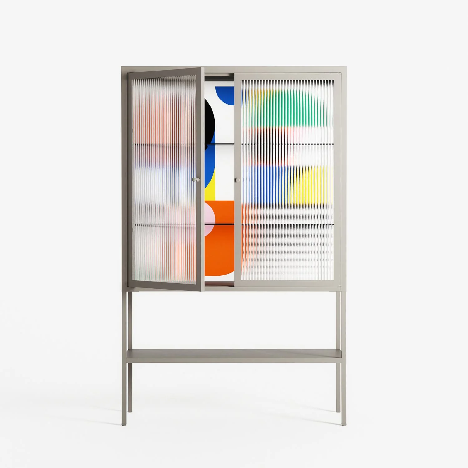 Murano - Loft Cabinet - Vratislav Pecka - Pebble - Reeded glass - Image 2