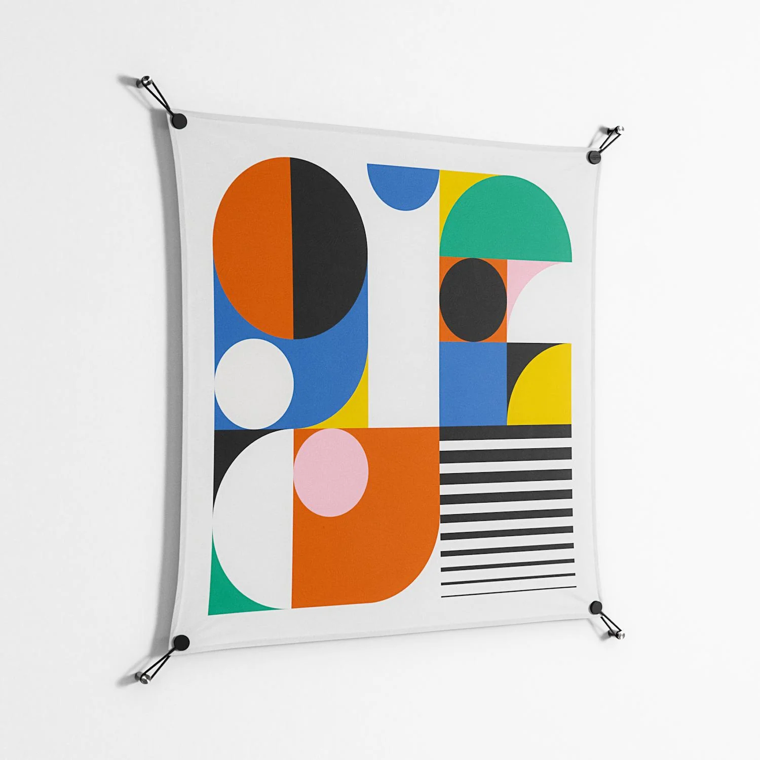 Murano - Work On Wall - Vratislav Pecka - Black - 90 x 90 cm - Image 2