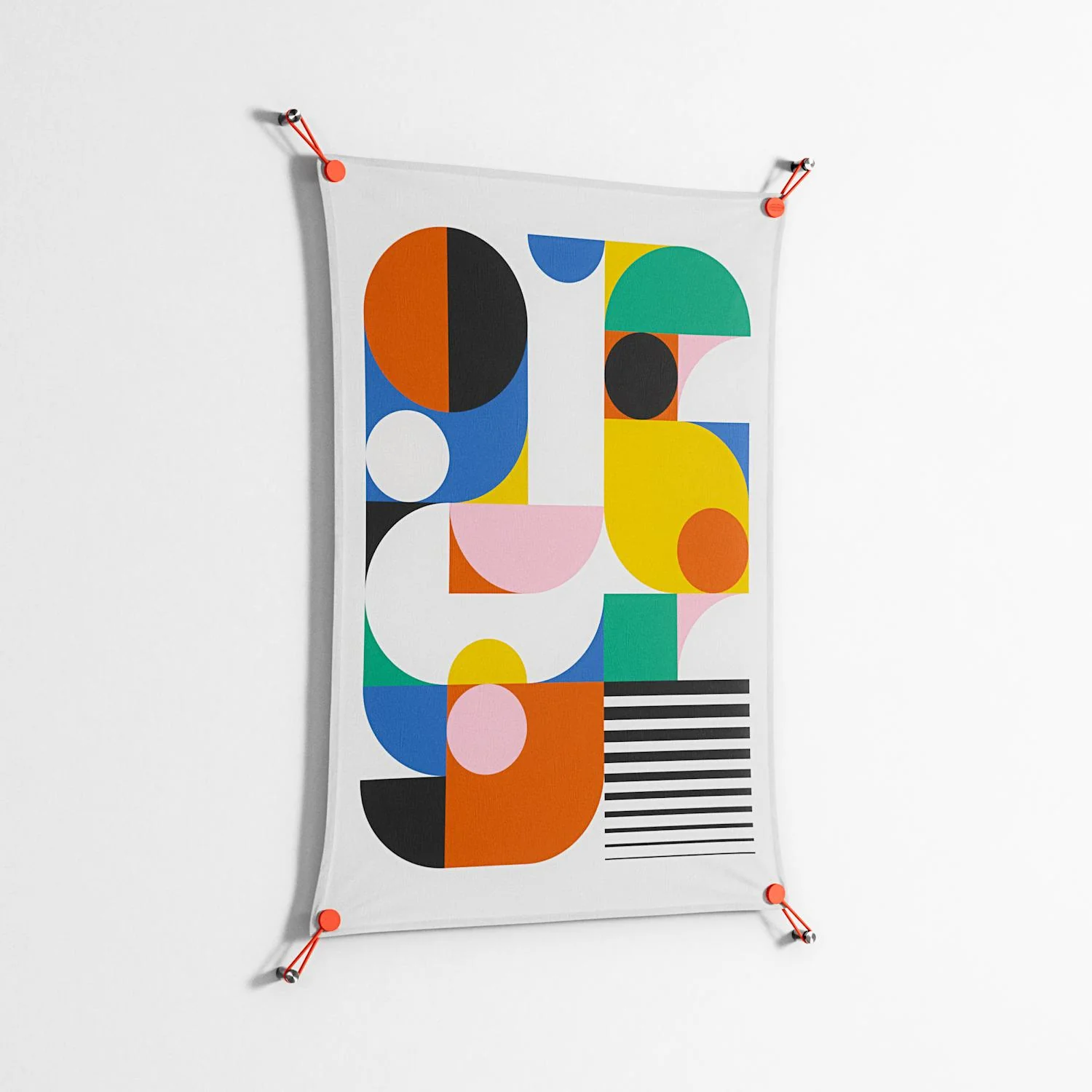 Murano - Work On Wall - Vratislav Pecka - Orange - 70 x 100 cm - Image 2