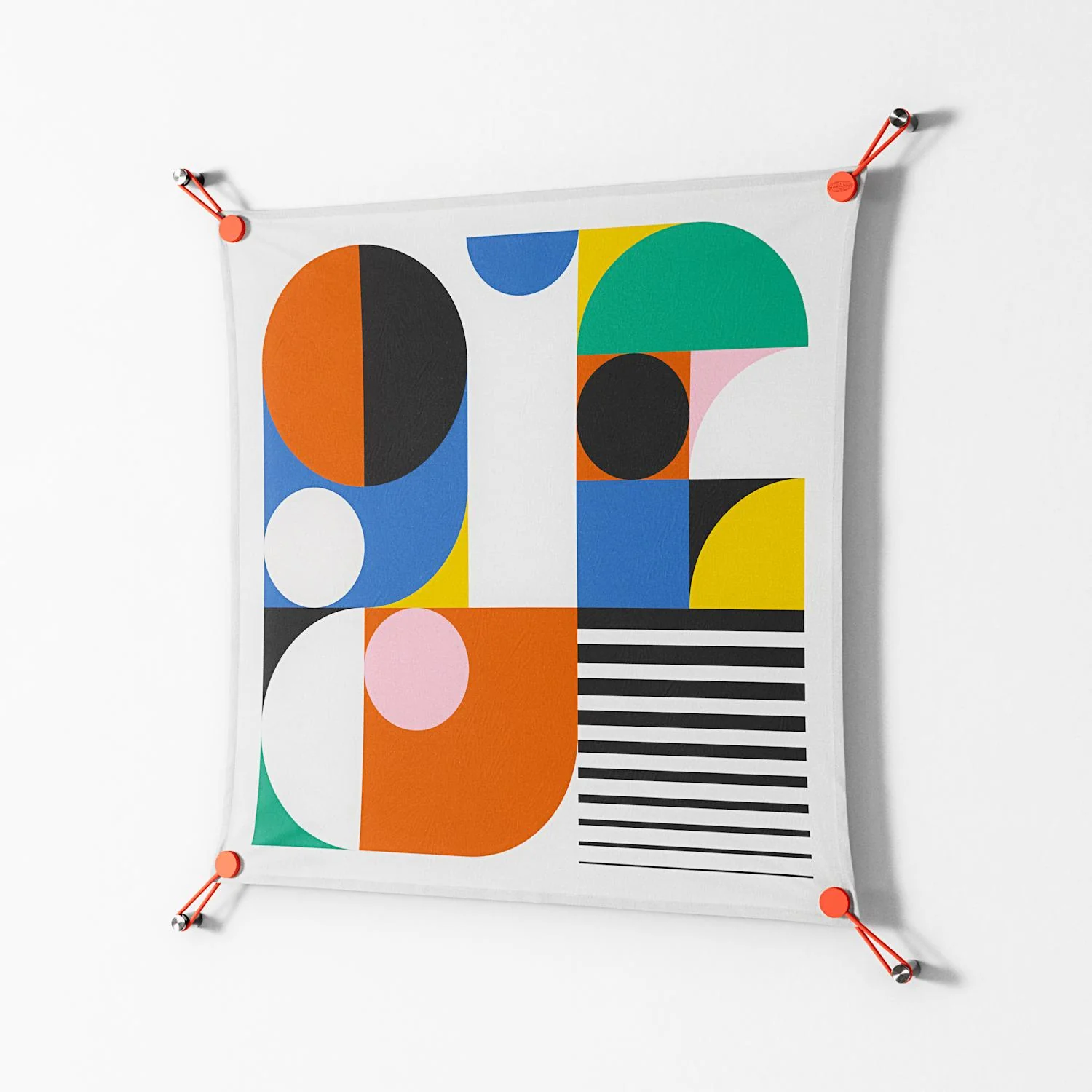 Murano - Work On Wall - Vratislav Pecka - Orange - 70 x 70 cm - Image 2