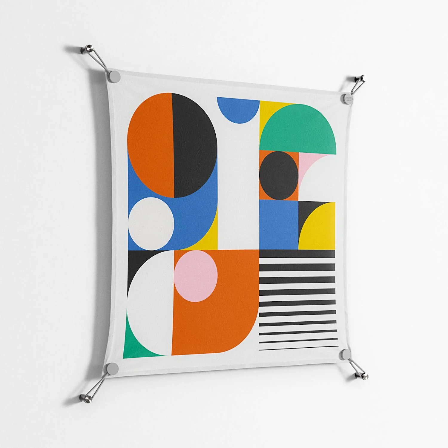 Murano - Work On Wall - Vratislav Pecka - Silver - 70 x 70 cm - Image 2