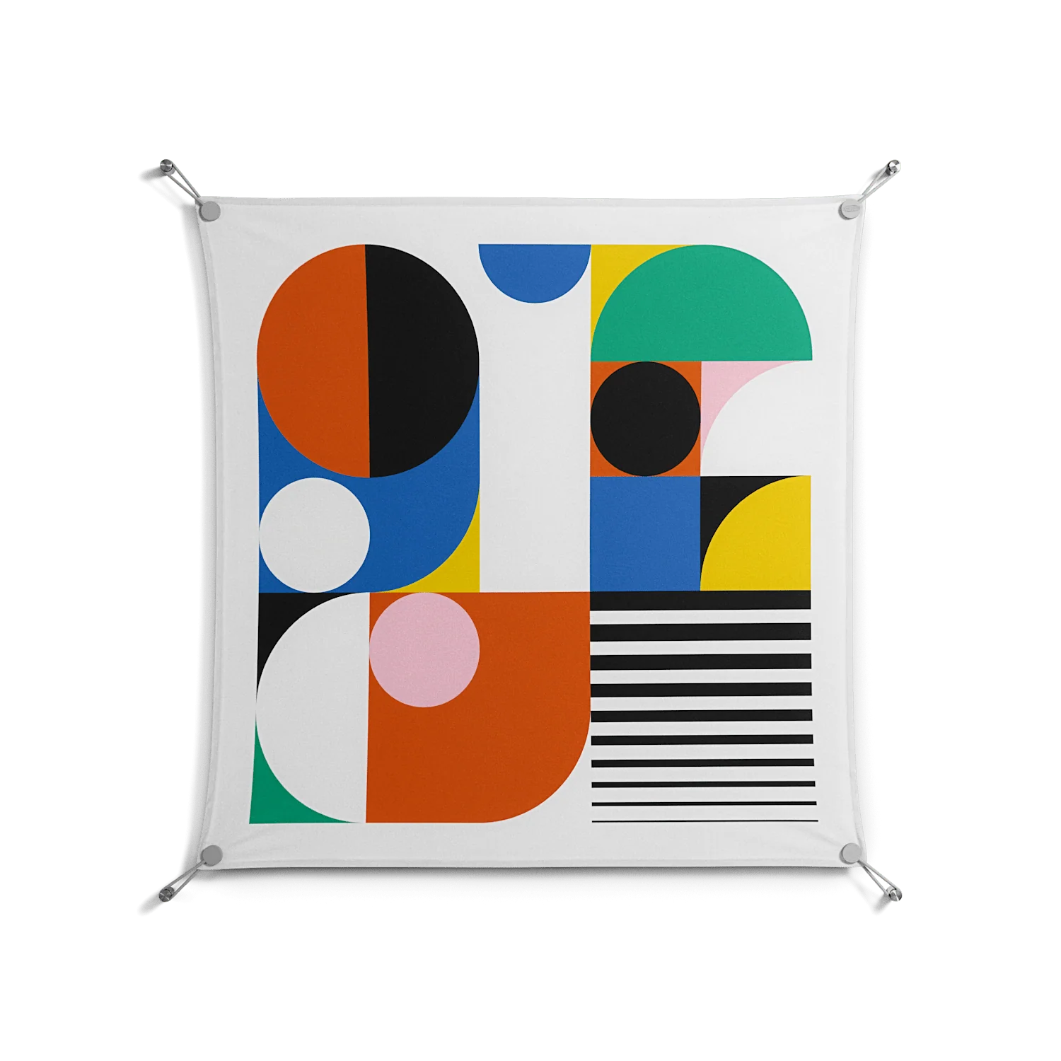 Murano - Work On Wall - Vratislav Pecka - Silver - 90 x 90 cm