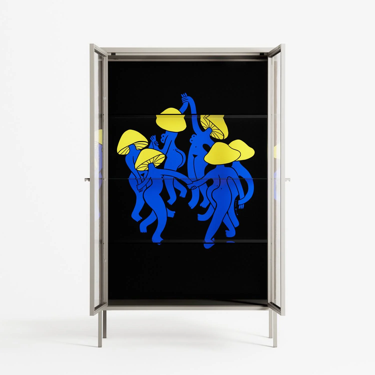 Mushroom Dance Blue - Cabinet - Aley Wild - Pebble - Clear glass - Image 3