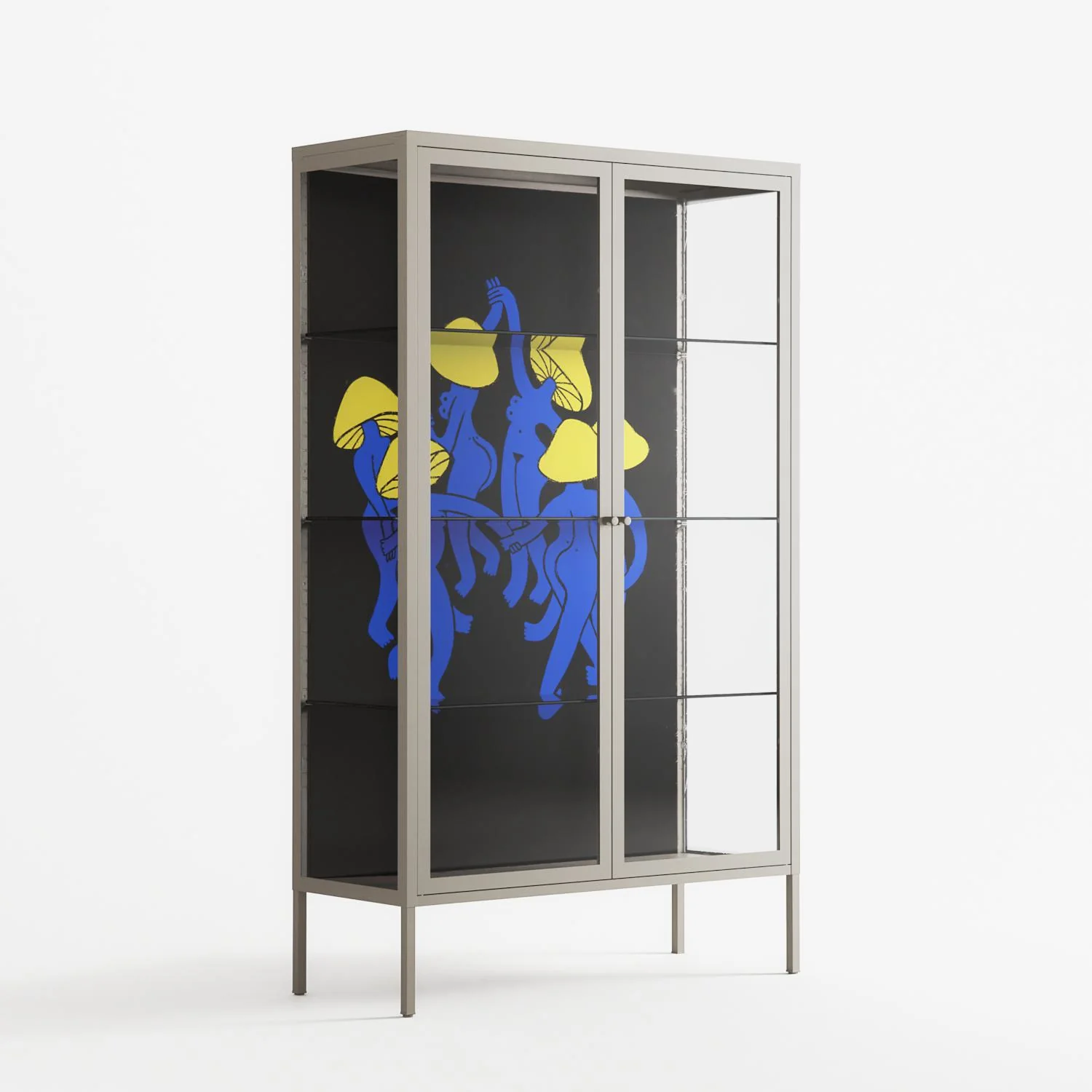 Mushroom Dance Blue - Cabinet - Aley Wild - Pebble - Clear glass - Image 4