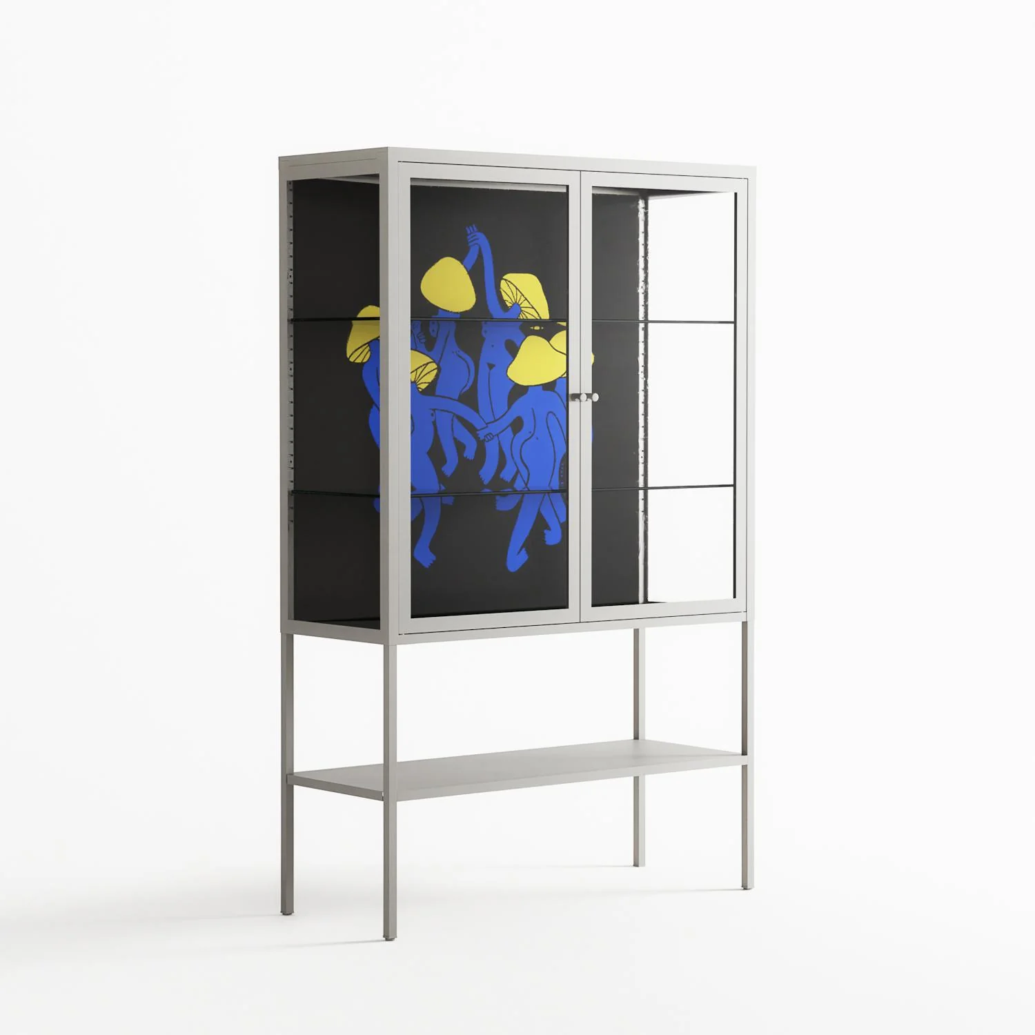 Mushroom Dance Blue - Loft Cabinet - Aley Wild - Chalk - Clear glass - Image 4