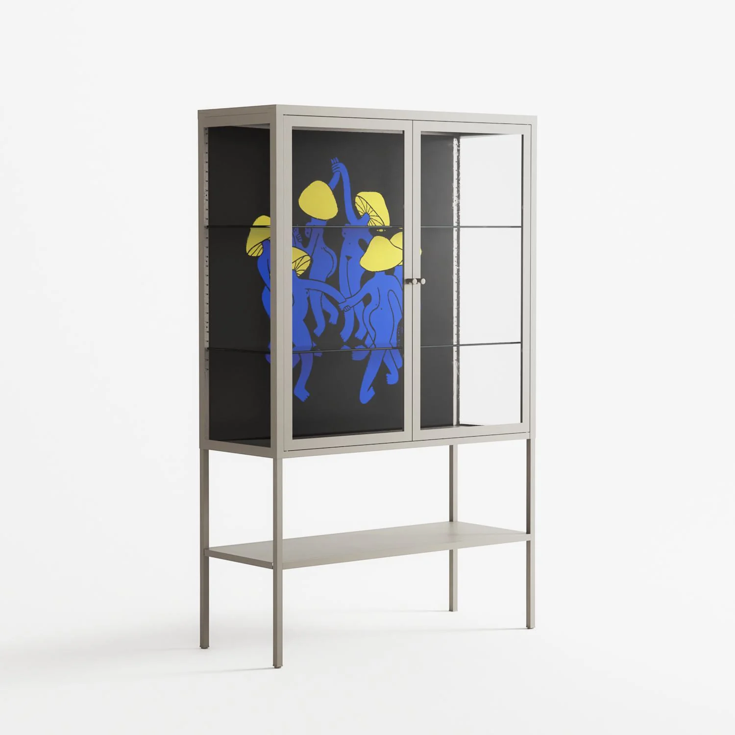 Mushroom Dance Blue - Loft Cabinet - Aley Wild - Pebble - Clear glass - Image 4