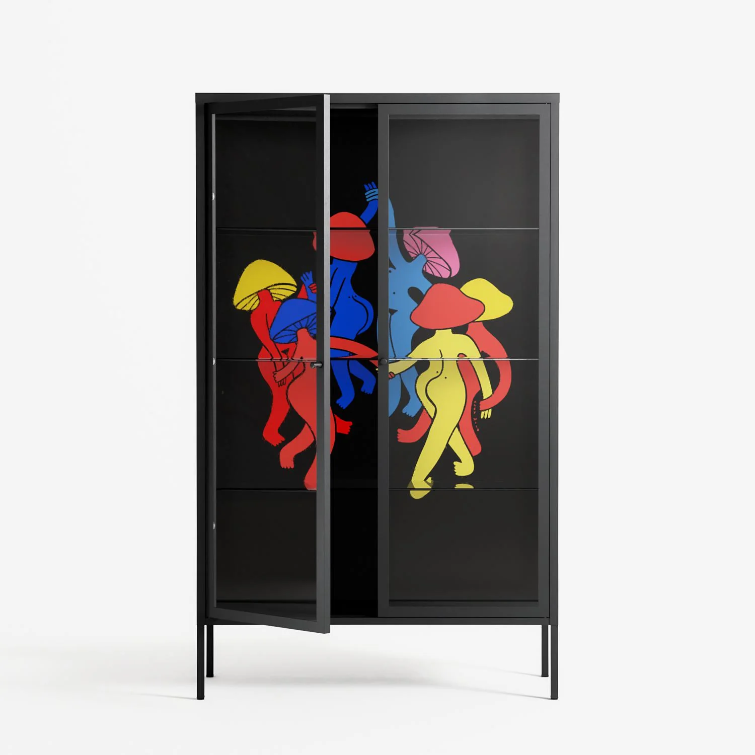 Mushroom Dance Multi - Cabinet - Aley Wild - Antracite - Clear glass - Image 2