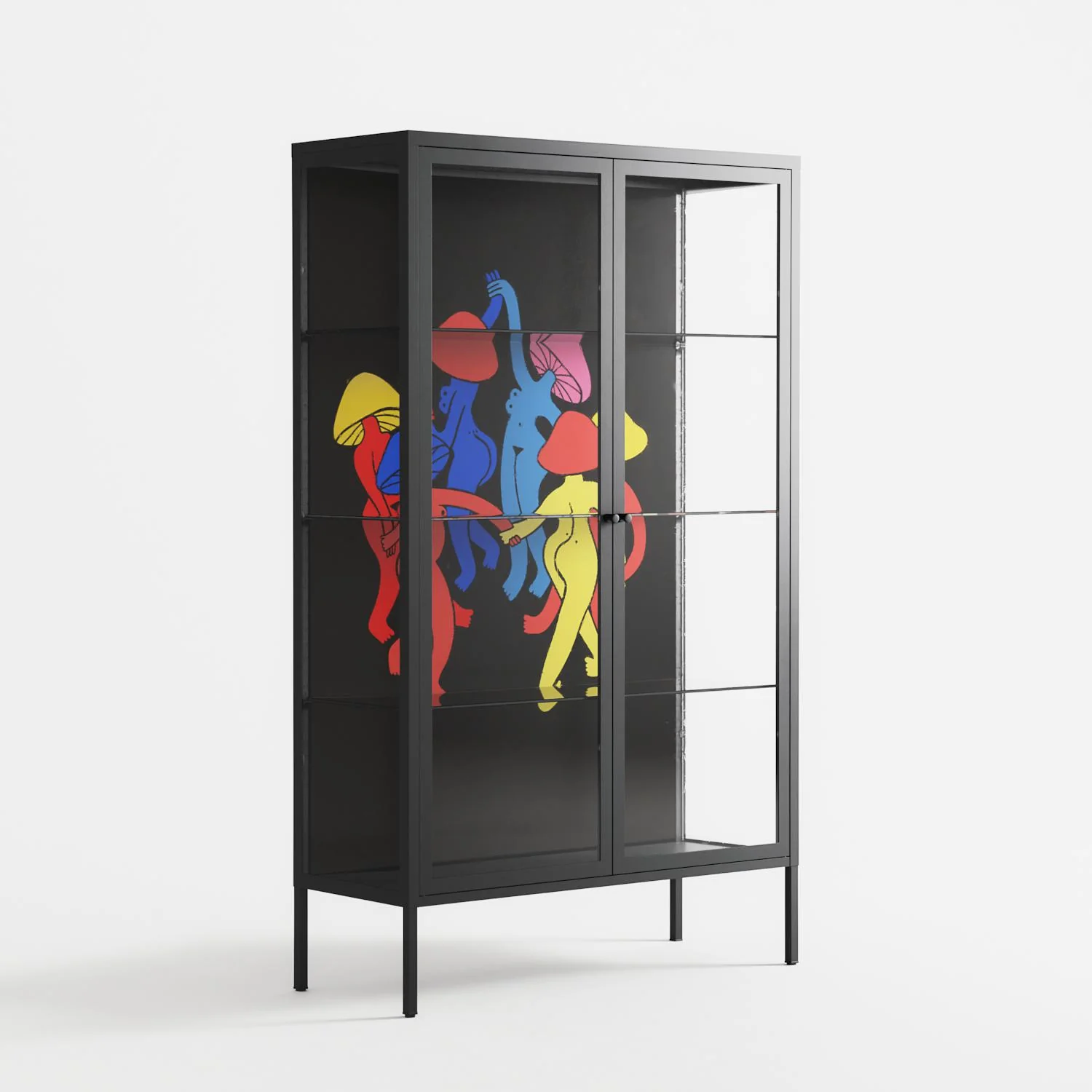 Mushroom Dance Multi - Cabinet - Aley Wild - Antracite - Clear glass - Image 4