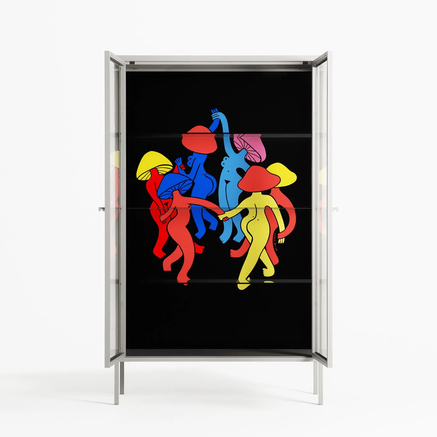 Mushroom Dance Multi - Cabinet - Aley Wild - Chalk - Clear glass - Image 3