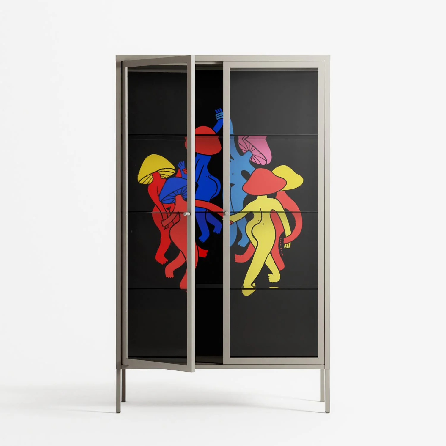 Mushroom Dance Multi - Cabinet - Aley Wild - Pebble - Clear glass - Image 2