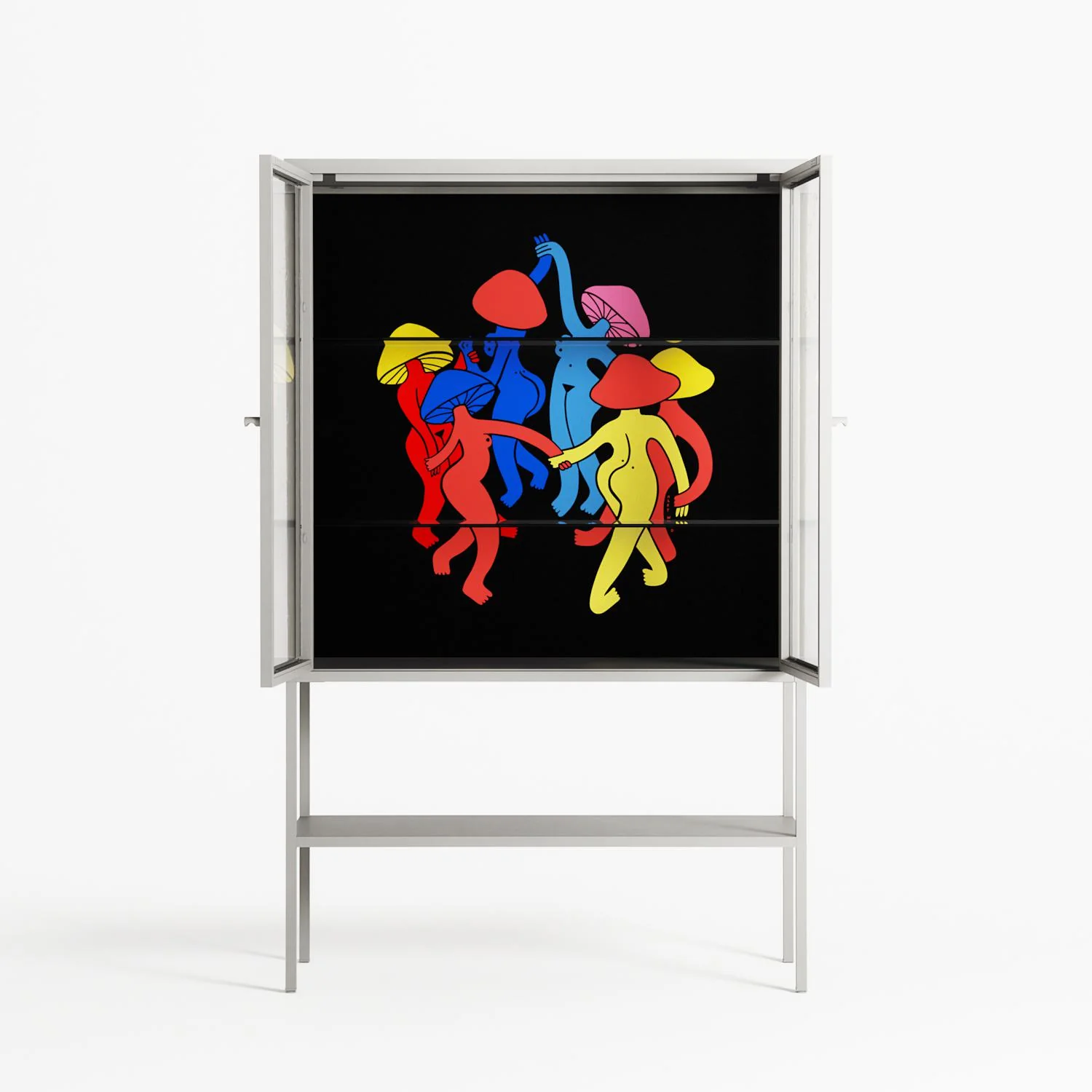 Mushroom Dance Multi - Loft Cabinet - Aley Wild - Chalk - Clear glass - Image 3