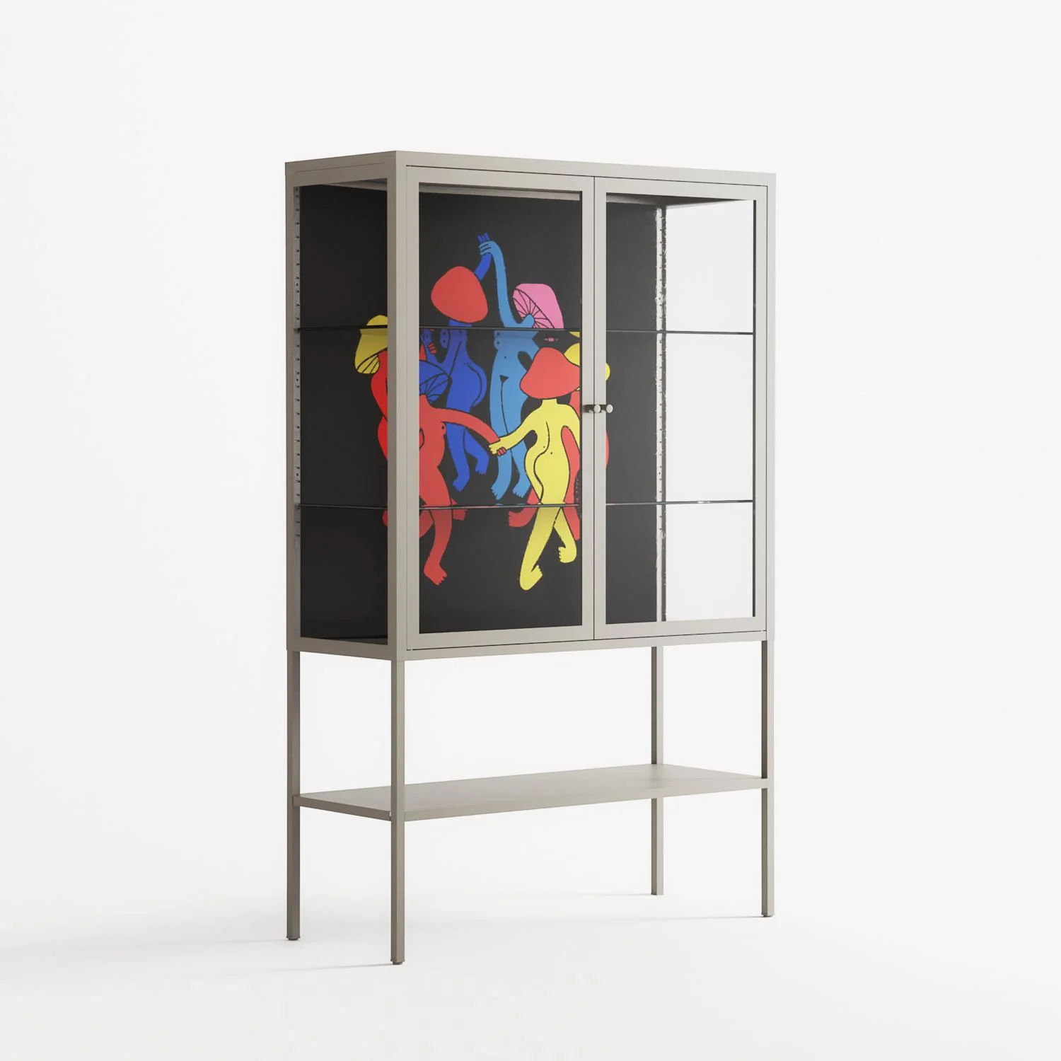 Mushroom Dance Multi - Loft Cabinet - Aley Wild - Pebble - Clear glass - Image 4