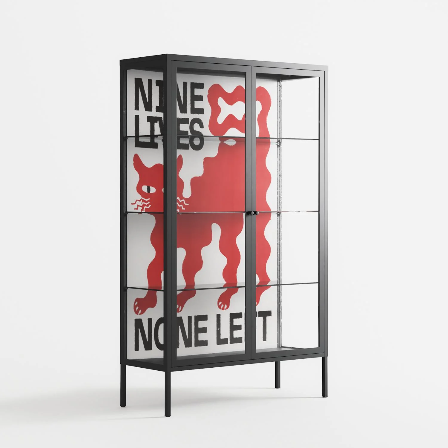 Nine Lives - Cabinet - Alexander Khabbazi - Antracite - Clear glass - Image 4