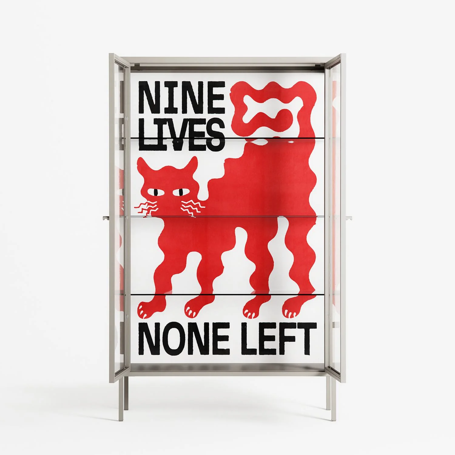 Nine Lives - Cabinet - Alexander Khabbazi - Pebble - Clear glass - Image 3