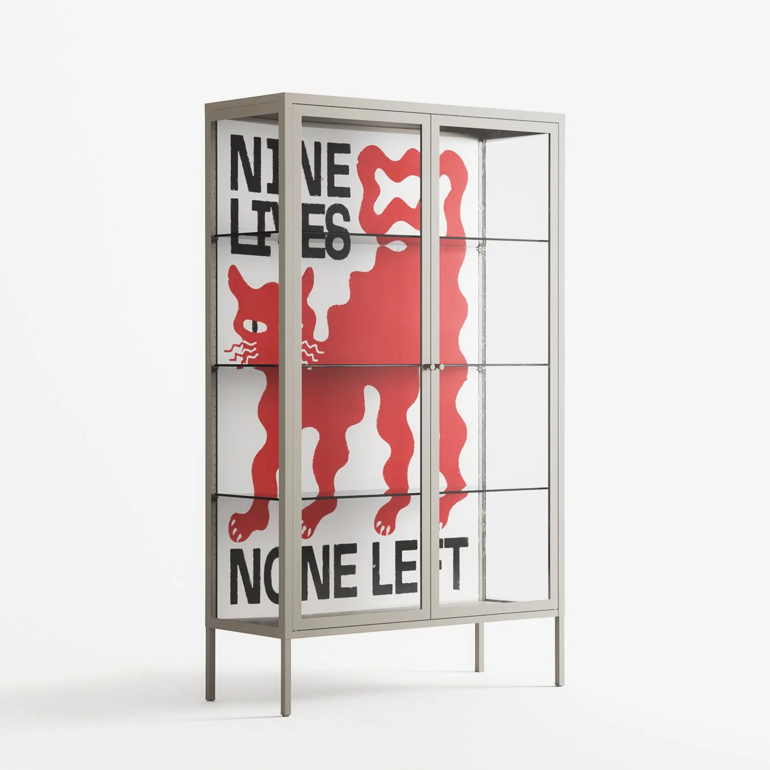Nine Lives - Cabinet - Alexander Khabbazi - Pebble - Clear glass - Image 4