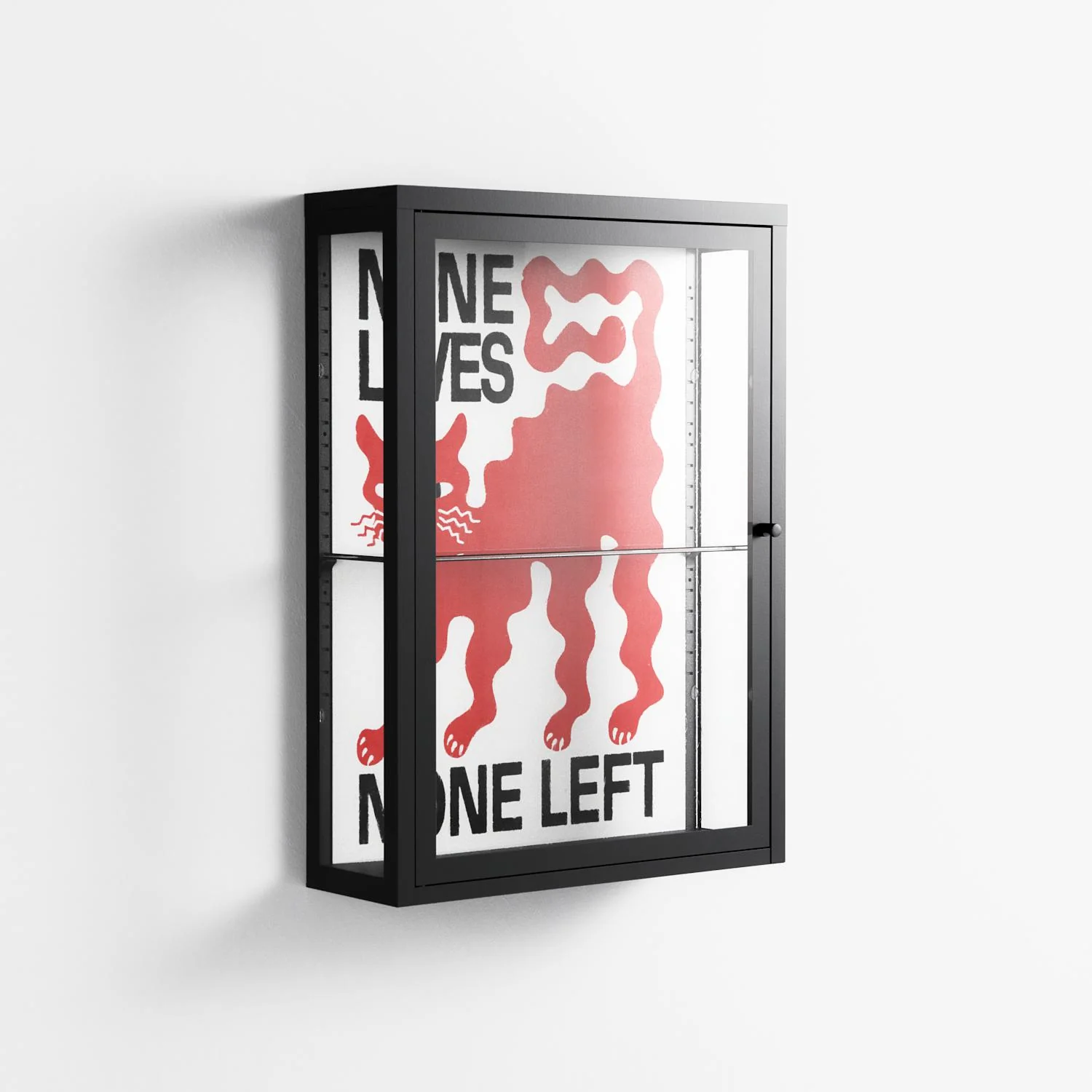 Nine Lives - Wall Cabinet - Alexander Khabbazi - Antracite - Clear glass - Image 3