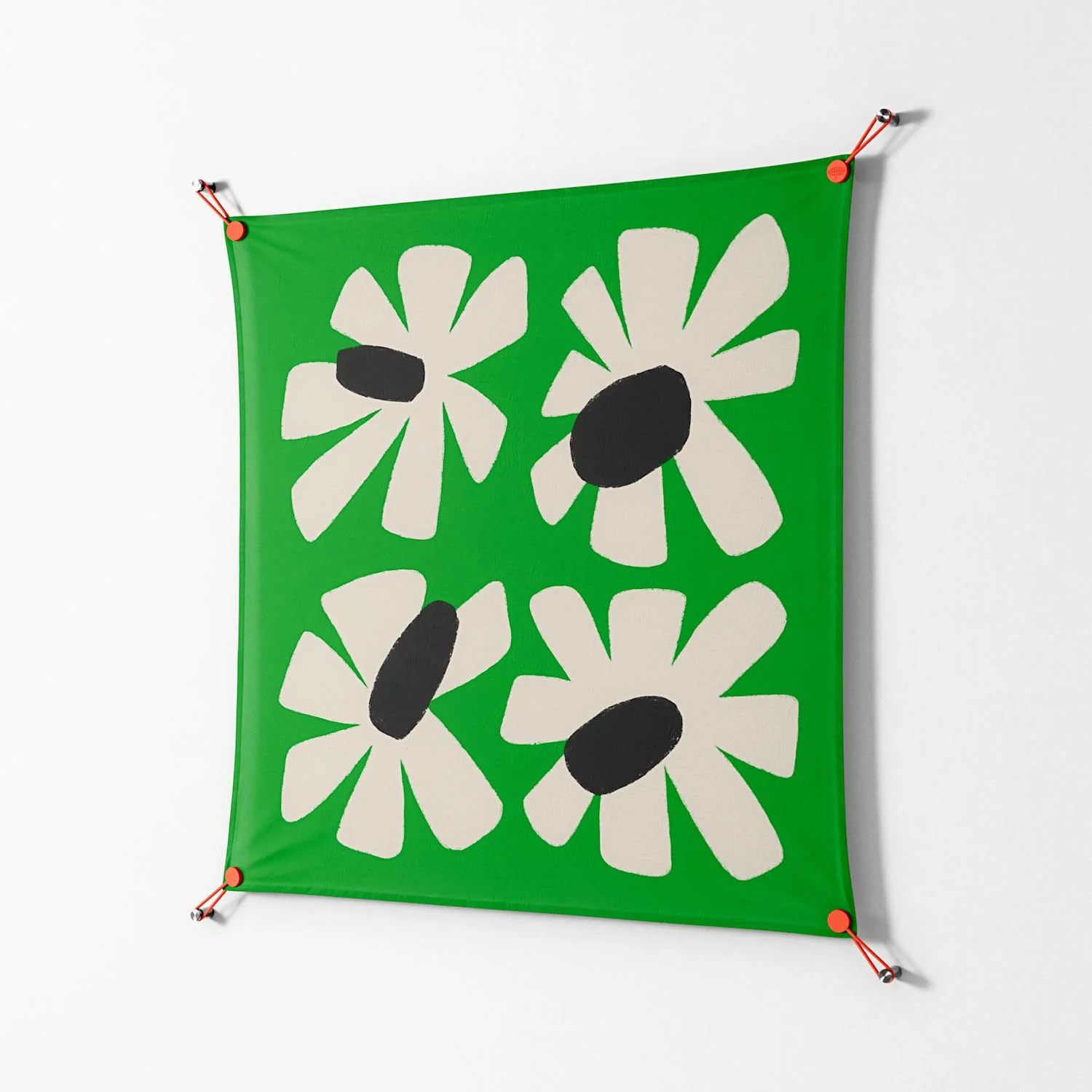 No Stress - Work On Wall - Magda March - Orange - 90 x 90 cm - Image 2