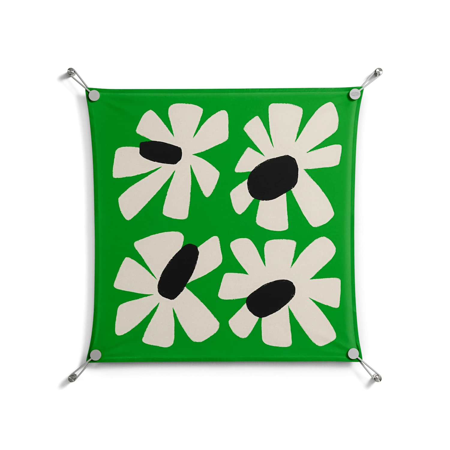 No Stress - Work On Wall - Magda March - Silver - 70 x 70 cm