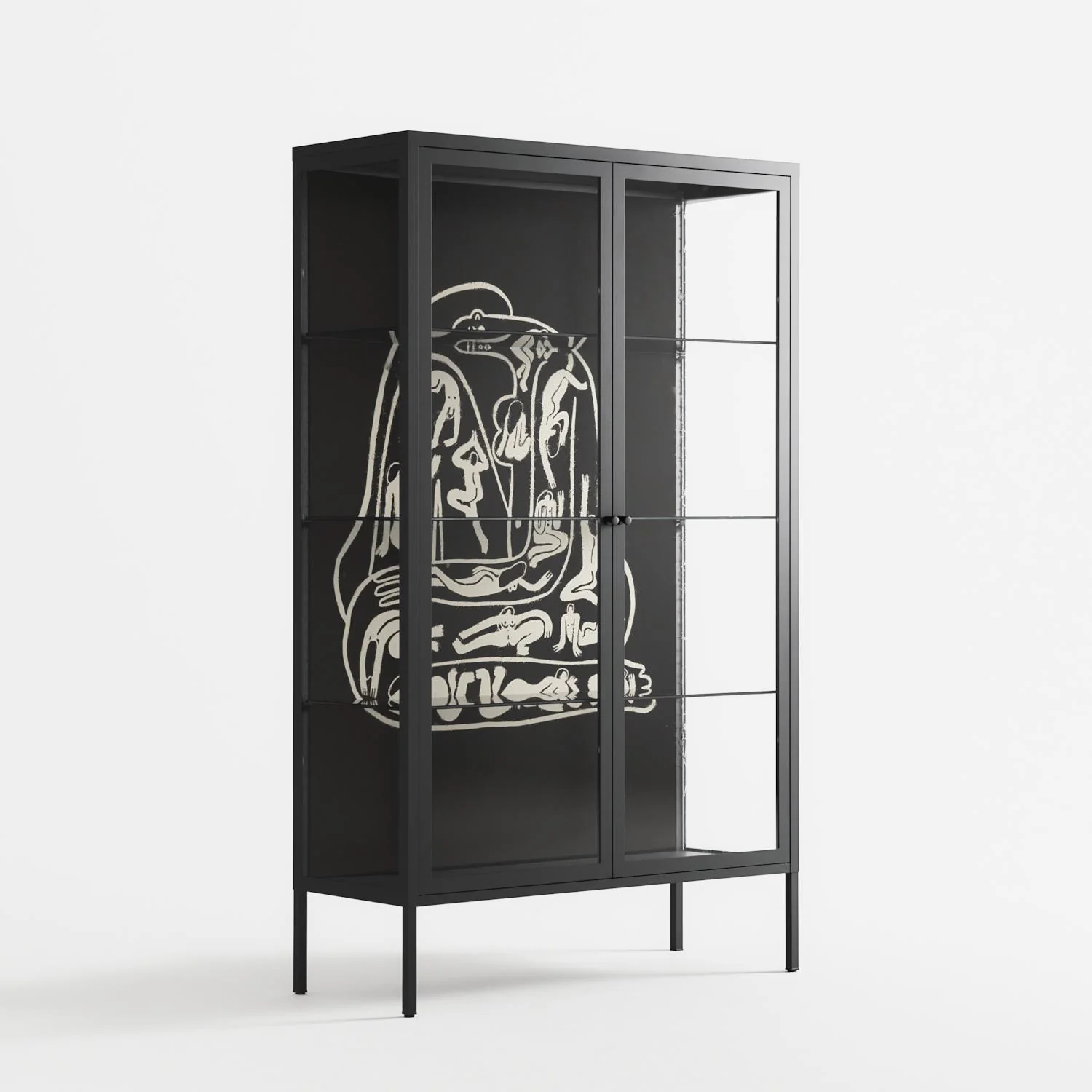 Nudes on Nudes - Cabinet - Aley Wild - Antracite - Clear glass - Image 4
