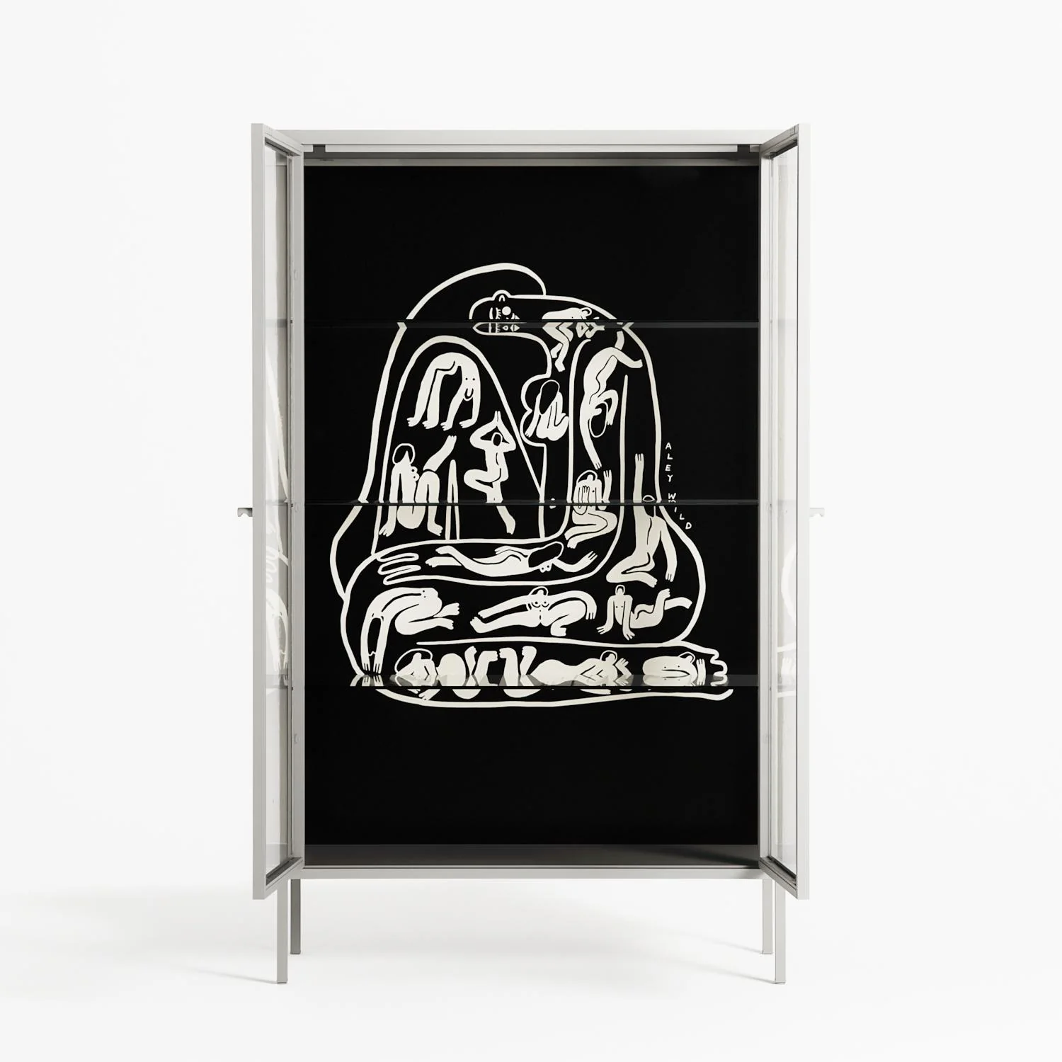 Nudes on Nudes - Cabinet - Aley Wild - Chalk - Clear glass - Image 3