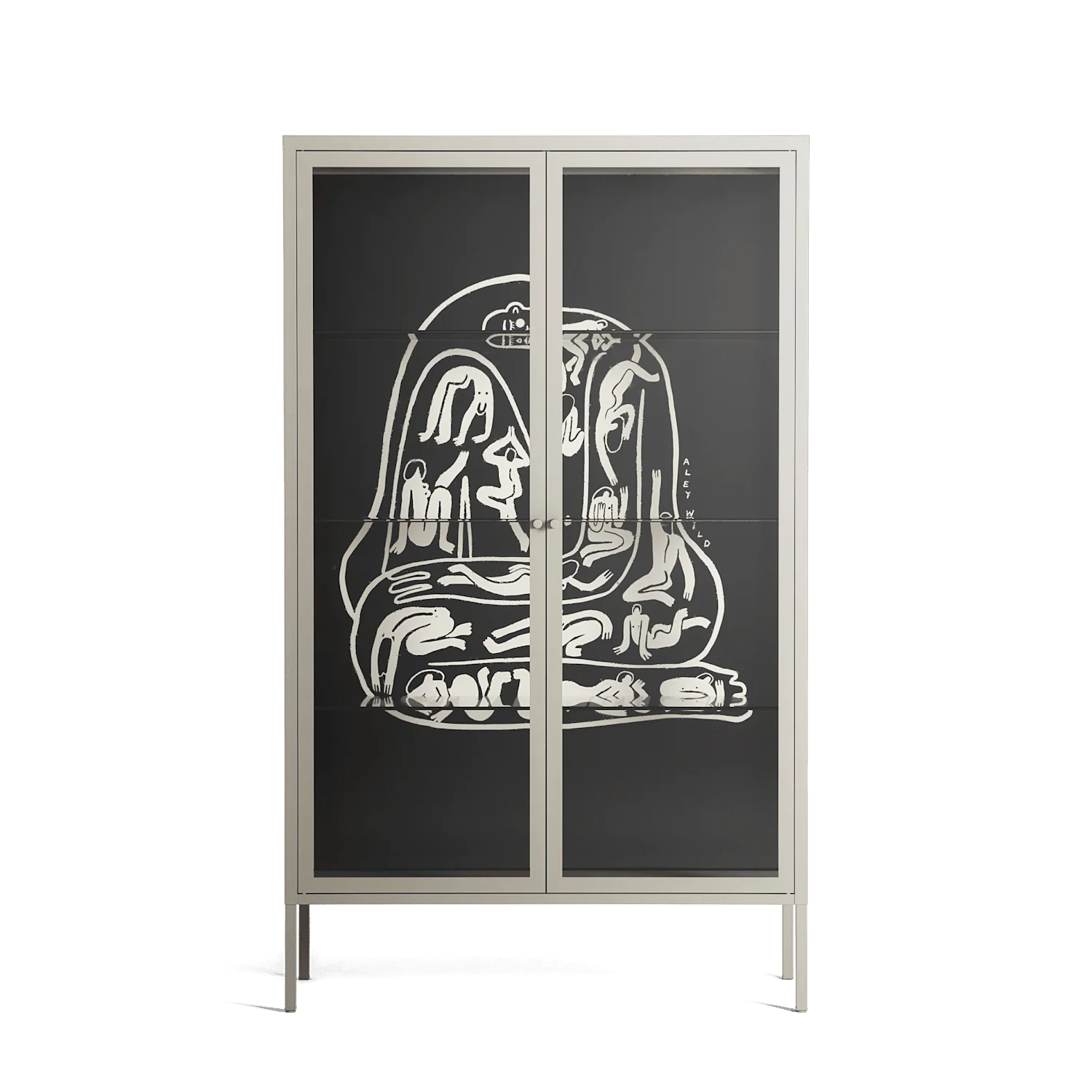 Nudes on Nudes - Cabinet - Aley Wild - Pebble - Clear glass
