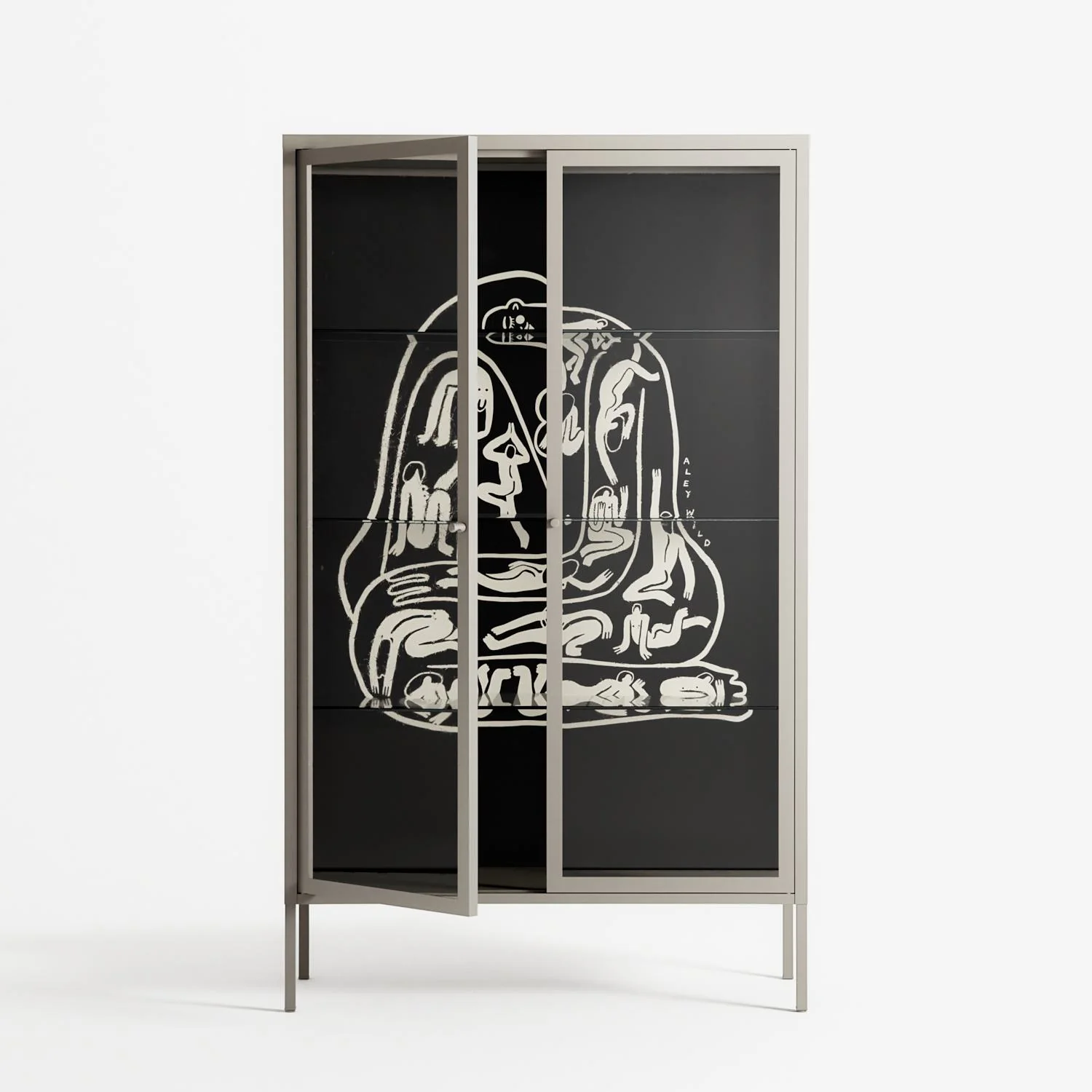 Nudes on Nudes - Cabinet - Aley Wild - Pebble - Clear glass - Image 2