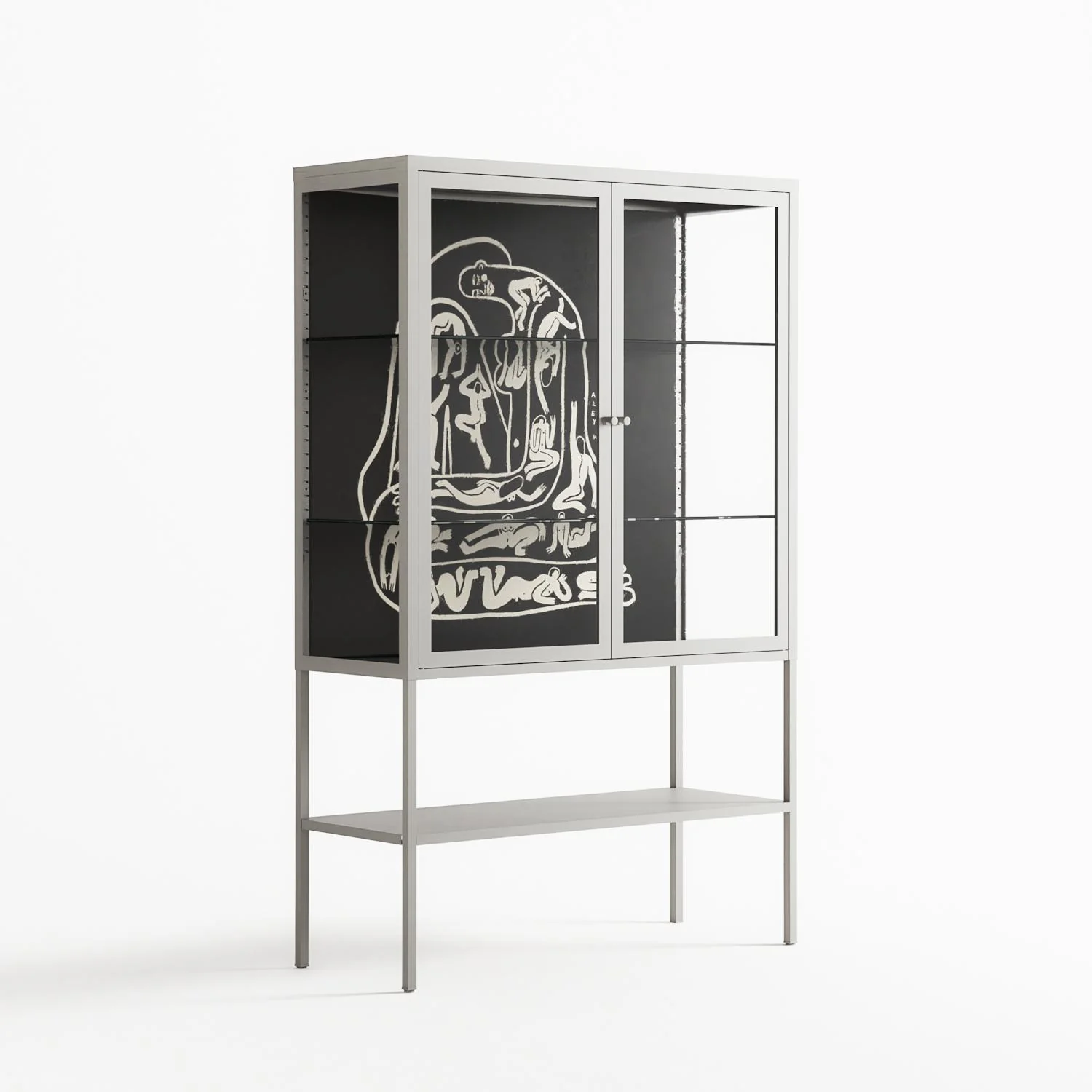 Nudes on Nudes - Loft Cabinet - Aley Wild - Chalk - Clear glass - Image 4