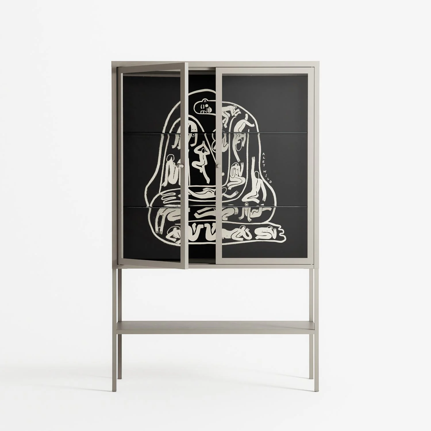 Nudes on Nudes - Loft Cabinet - Aley Wild - Pebble - Clear glass - Image 2