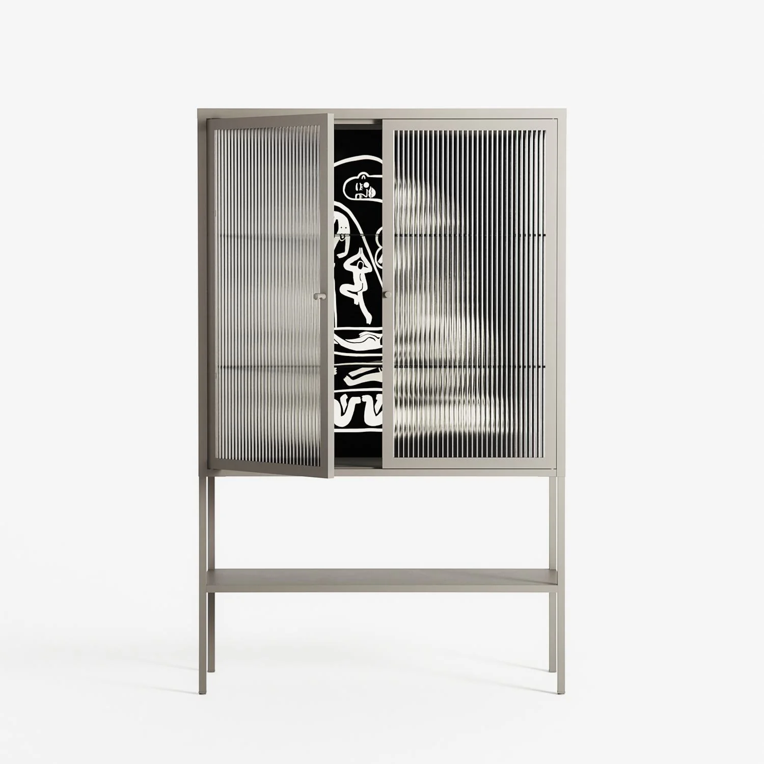 Nudes on Nudes - Loft Cabinet - Aley Wild - Pebble - Reeded glass - Image 2