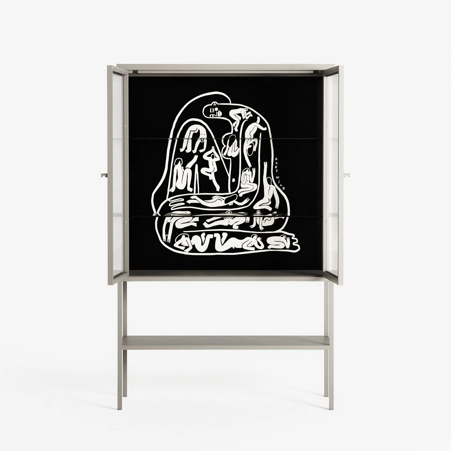 Nudes on Nudes - Loft Cabinet - Aley Wild - Pebble - Reeded glass - Image 3