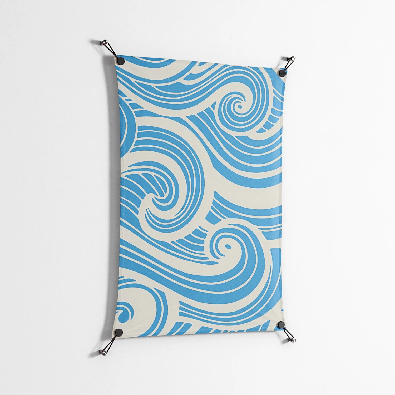 Ocean Flow - Work On Wall - Amy Suther - Black - 70 x 100 cm - Image 2