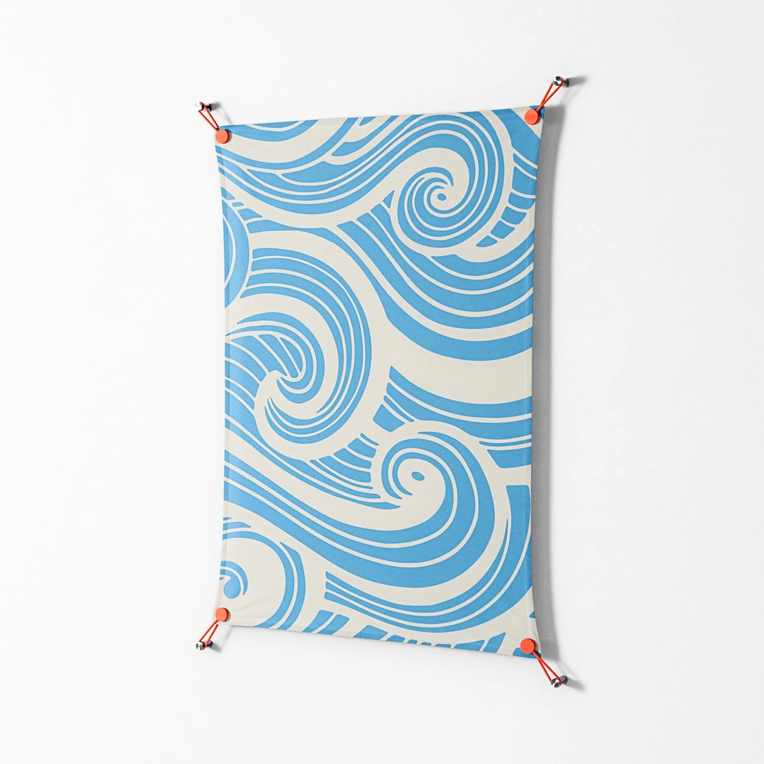 Ocean Flow - Work On Wall - Amy Suther - Orange - 70 x 100 cm - Image 2