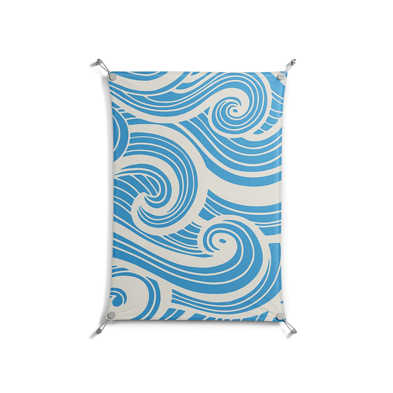 Ocean Flow - Work On Wall - Amy Suther - Silver - 70 x 100 cm