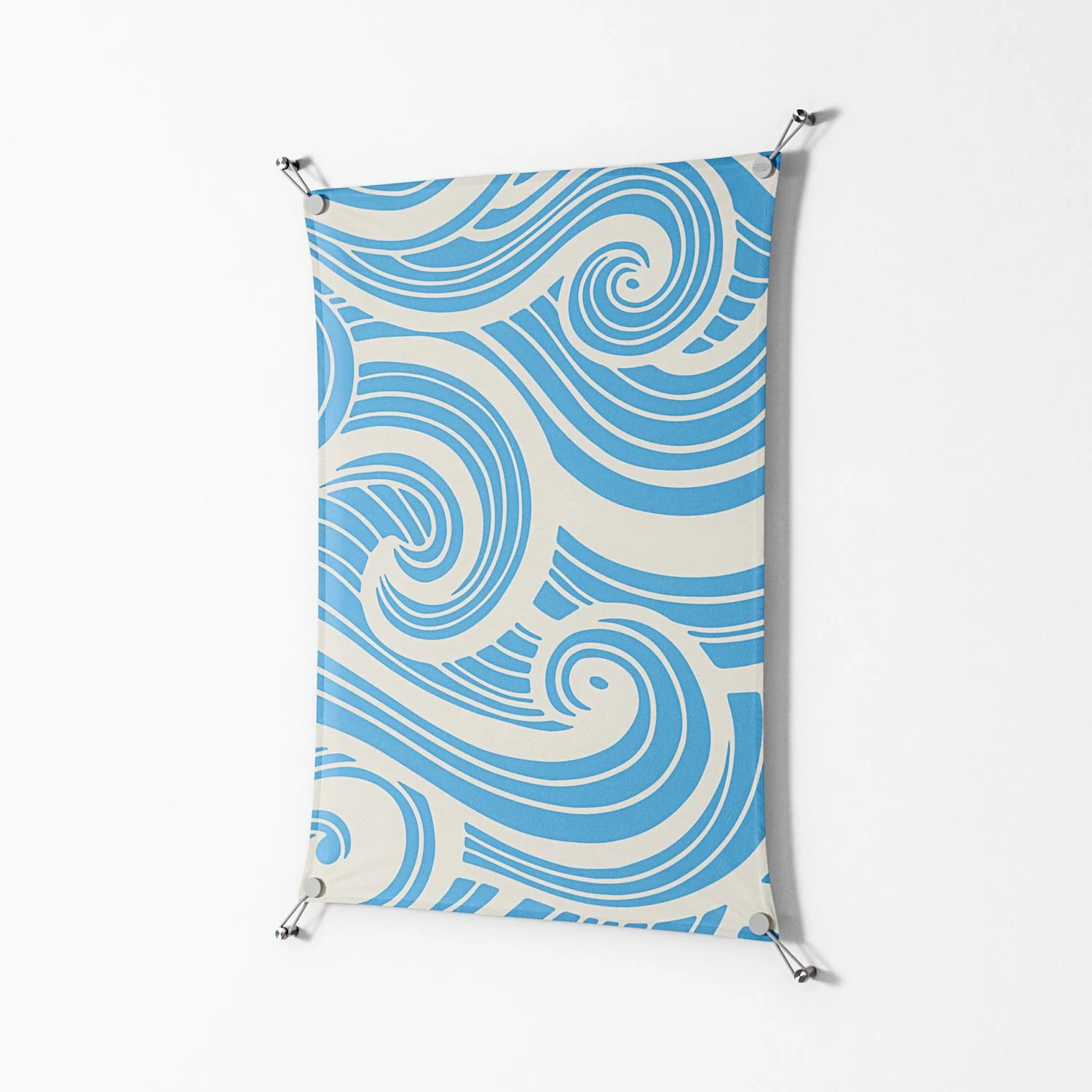 Ocean Flow - Work On Wall - Amy Suther - Silver - 70 x 100 cm - Image 2