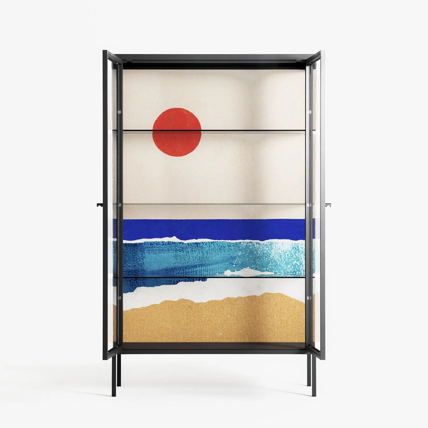 Ocean Sunrise - Cabinet - Henry Rivers - Antracite - Clear glass - Image 3