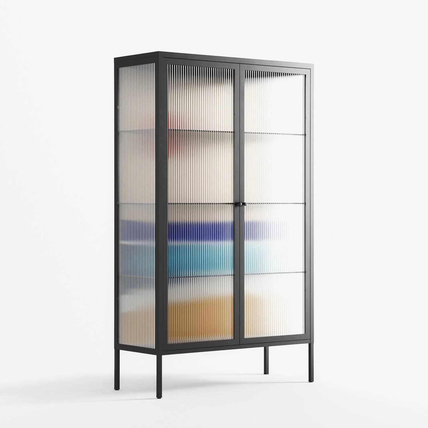 Ocean Sunrise - Cabinet - Henry Rivers - Antracite - Reeded glass - Image 4