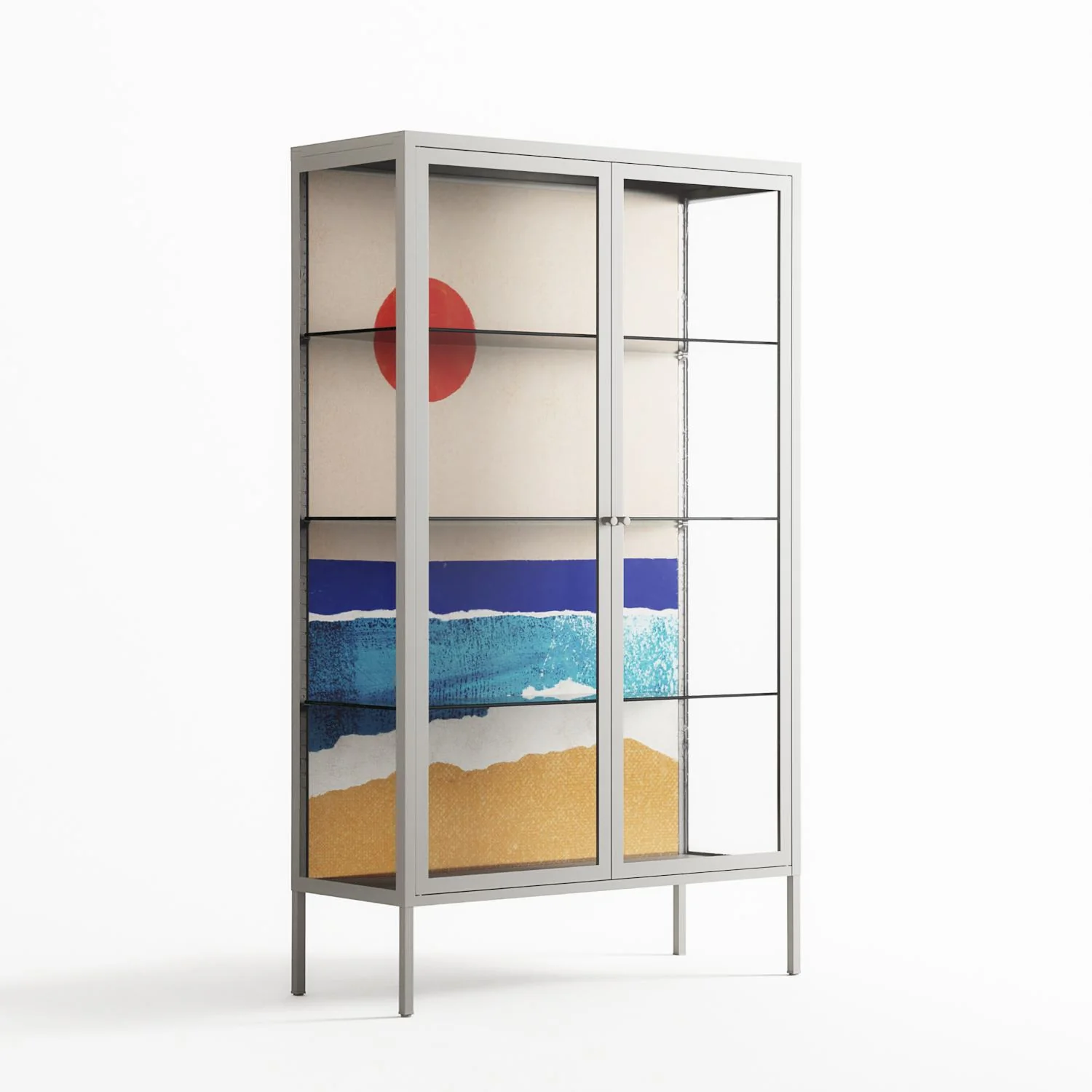 Ocean Sunrise - Cabinet - Henry Rivers - Chalk - Clear glass - Image 4