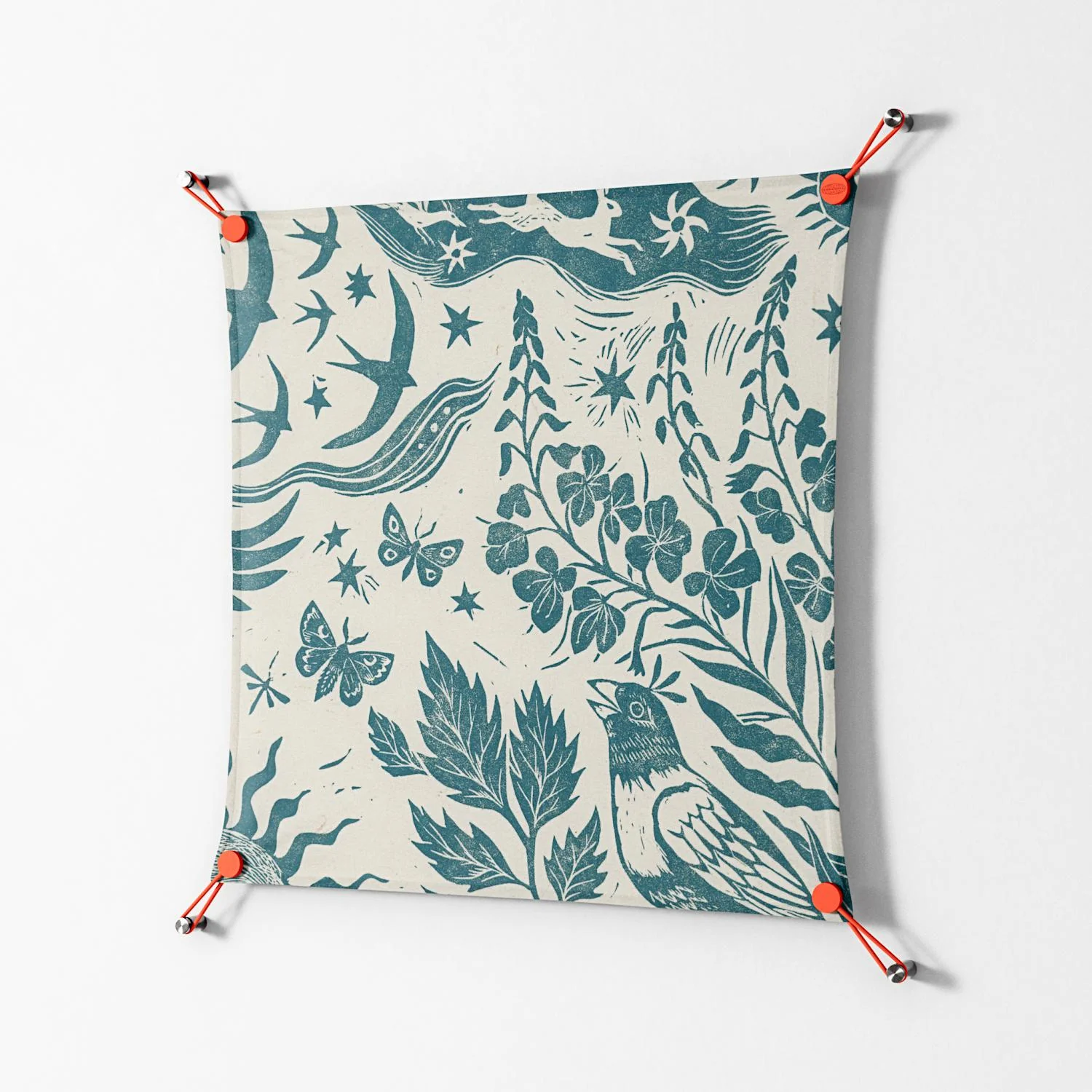 Ode to Summer 3 - Work On Wall - Diana Catchpole - Orange - 70 x 70 cm - Image 2