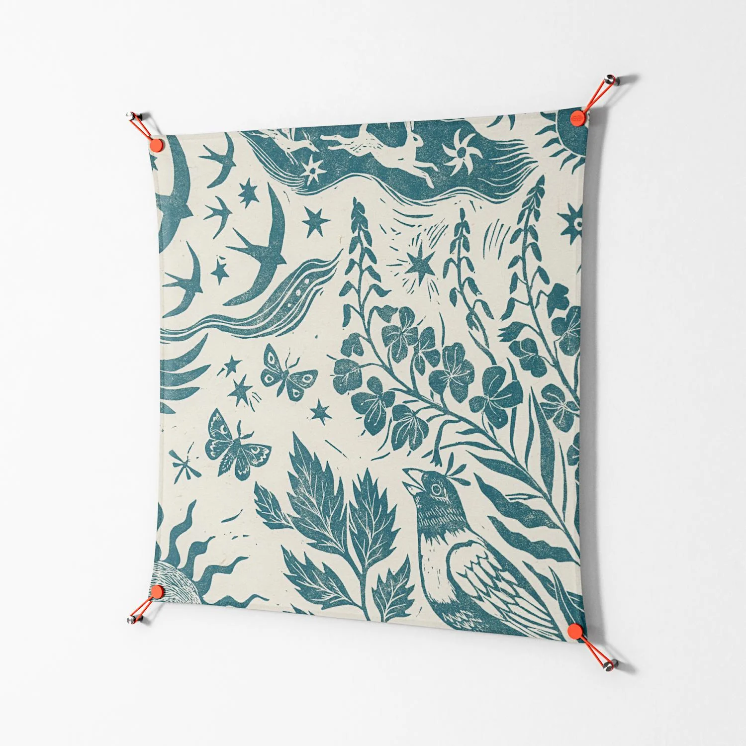 Ode to Summer 3 - Work On Wall - Diana Catchpole - Orange - 90 x 90 cm - Image 2