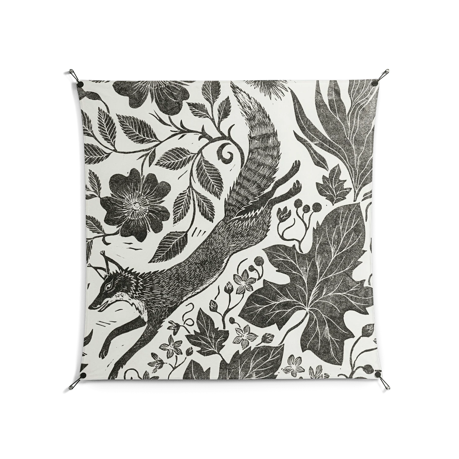 Ode to Summer 4 - Work On Wall - Diana Catchpole - Black - 140 x 140 cm