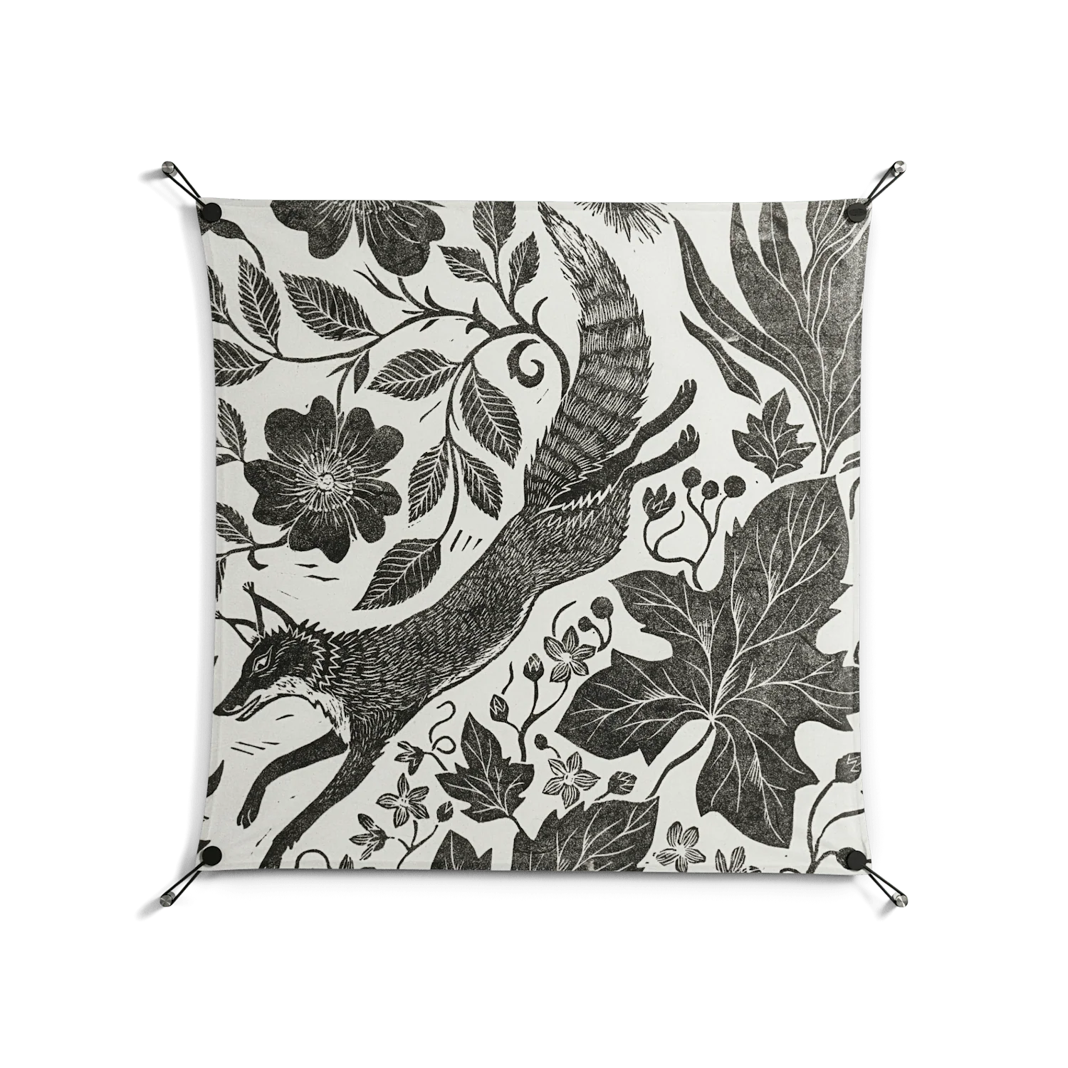 Ode to Summer 4 - Work On Wall - Diana Catchpole - Black - 90 x 90 cm