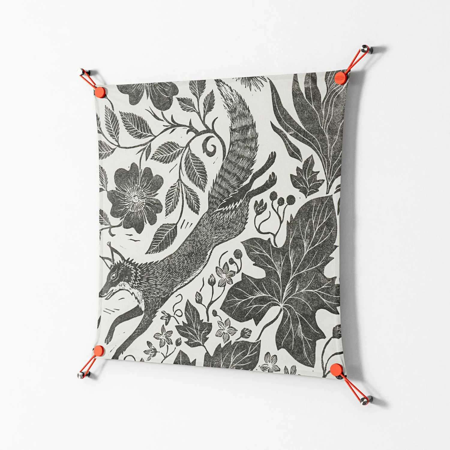 Ode to Summer 4 - Work On Wall - Diana Catchpole - Orange - 70 x 70 cm