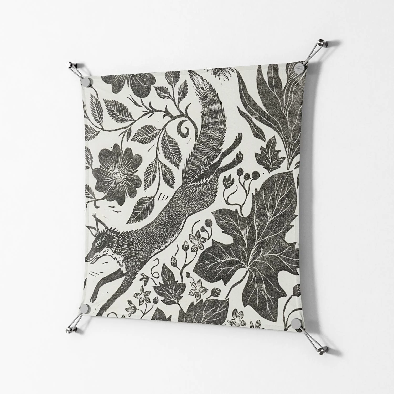 Ode to Summer 4 - Work On Wall - Diana Catchpole - Silver - 70 x 70 cm